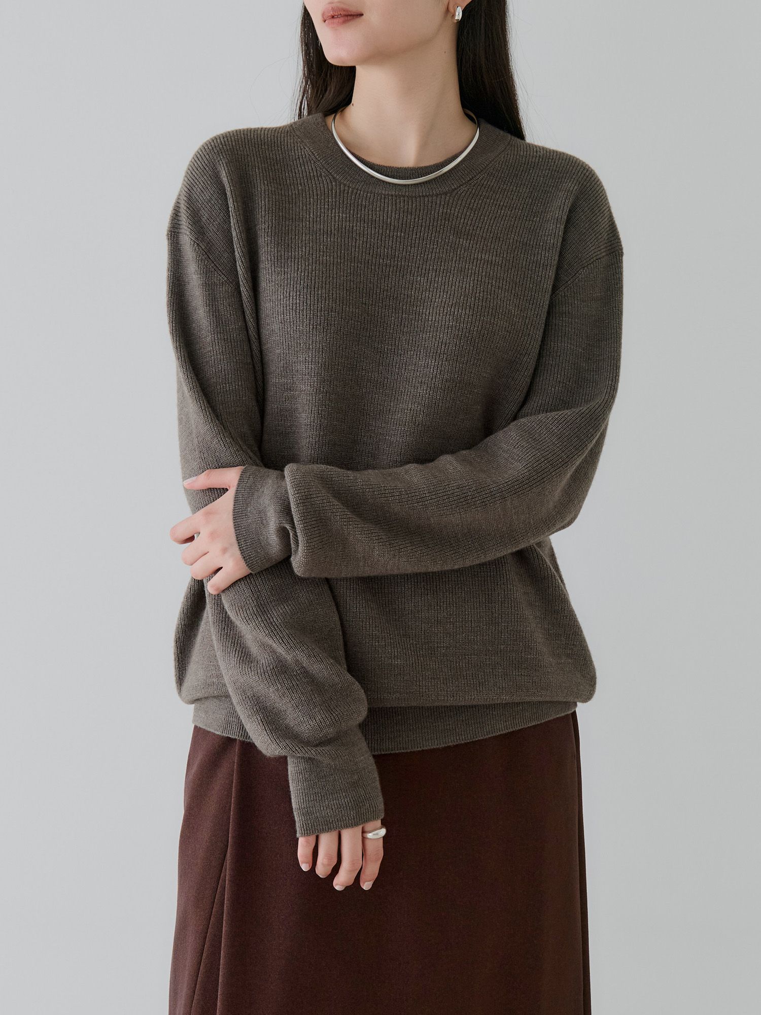 Crewre カシミアブレンドメリノウールニット crewre online shop / カシミアブレンドメリノウールニット