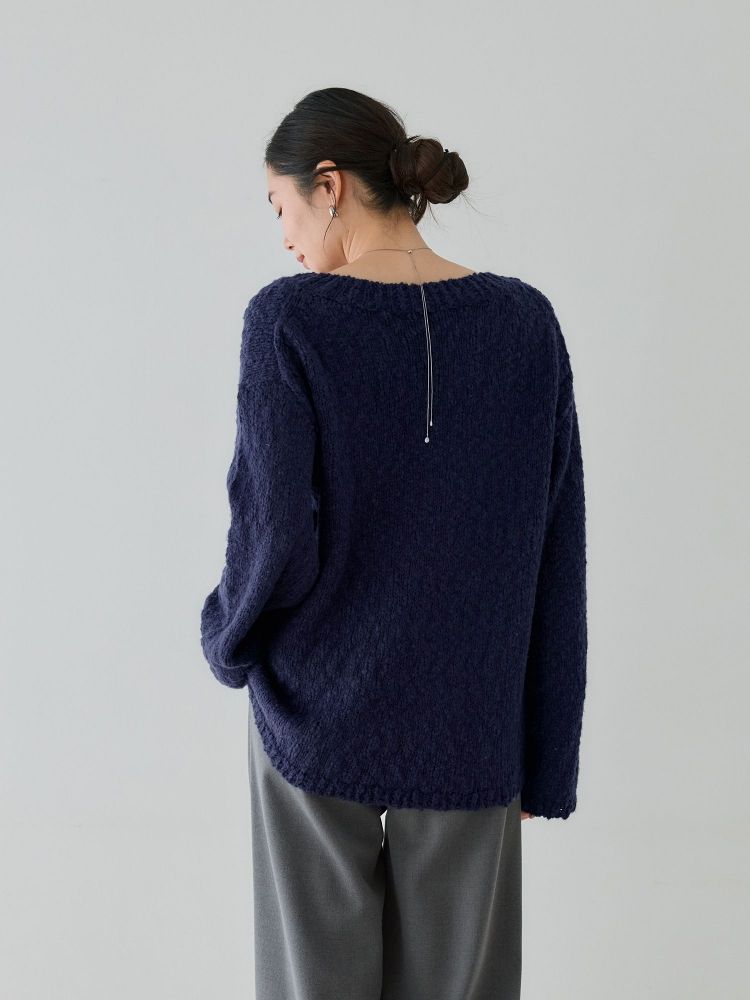 【完売品】crewre クルーレ ロービングスラブルーズニット ecru crewre online shop / ロービングスラブルーズニット