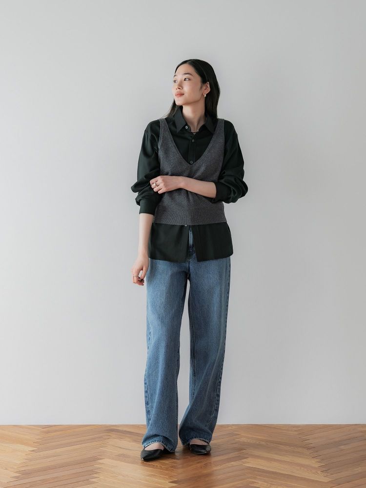 crewre online shop / アジャスタブルIラインデニムパンツ