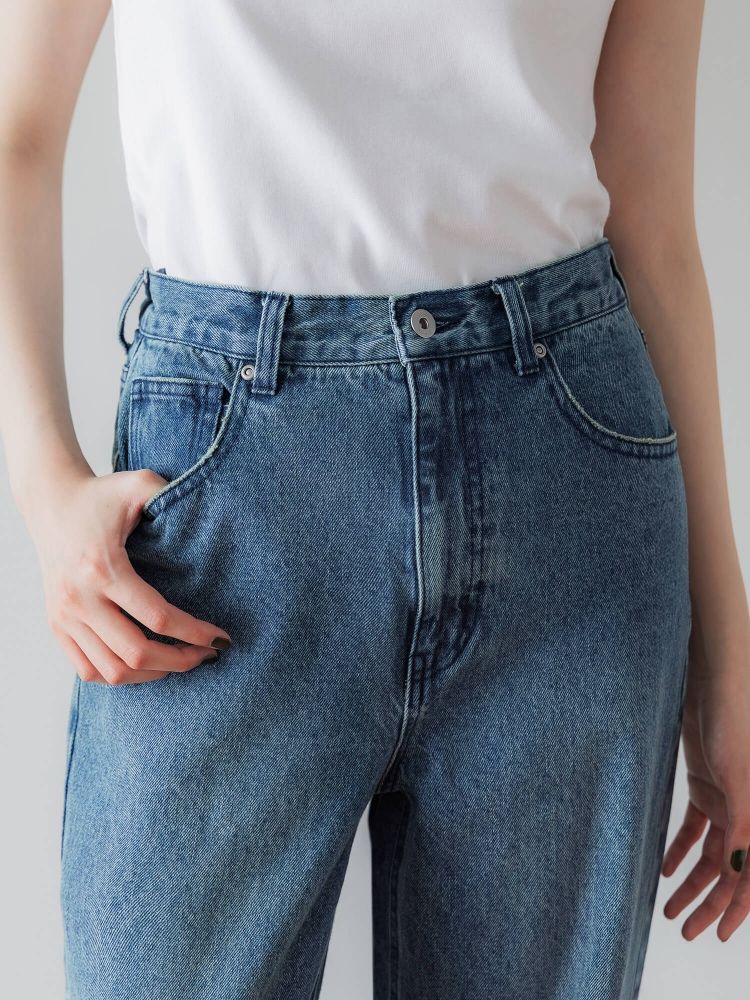 crewre アジャスタブルIラインデニムパンツ サイズ 2 crewre online shop / アジャスタブルIラインデニムパンツ