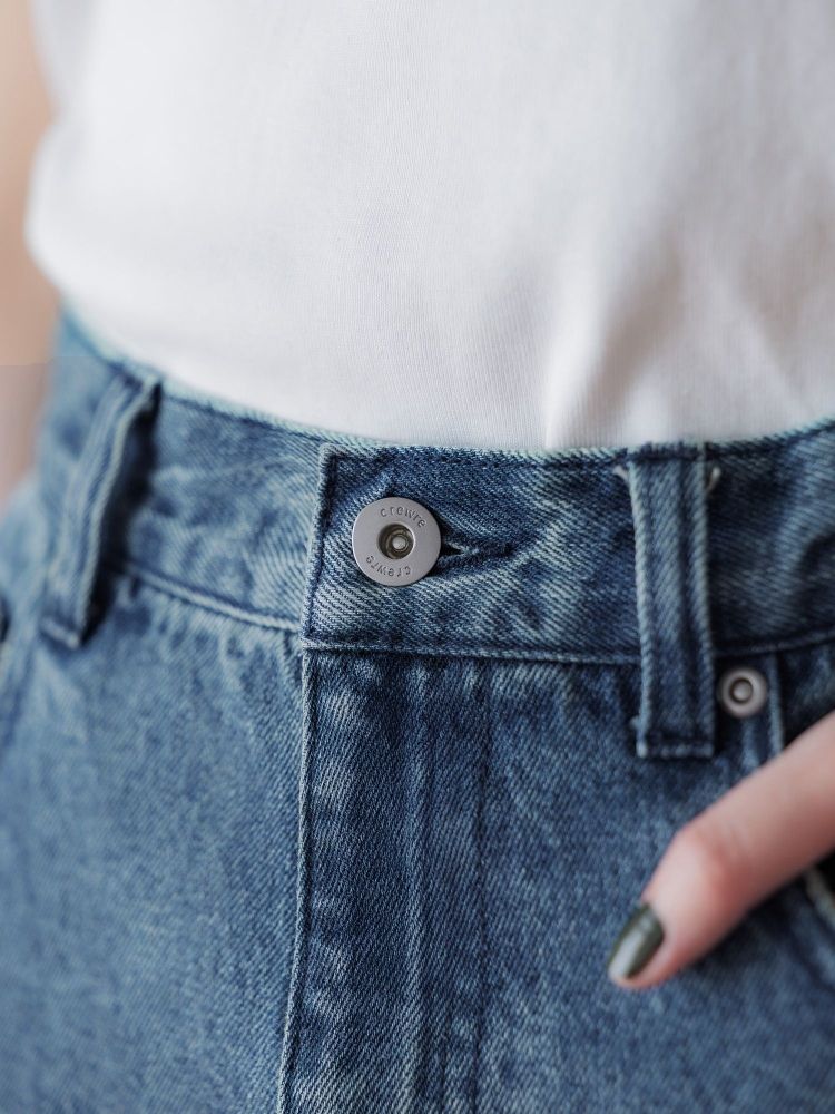 crewre アジャスタブルIラインデニムパンツ サイズ 2 crewre online shop / アジャスタブルIラインデニムパンツ