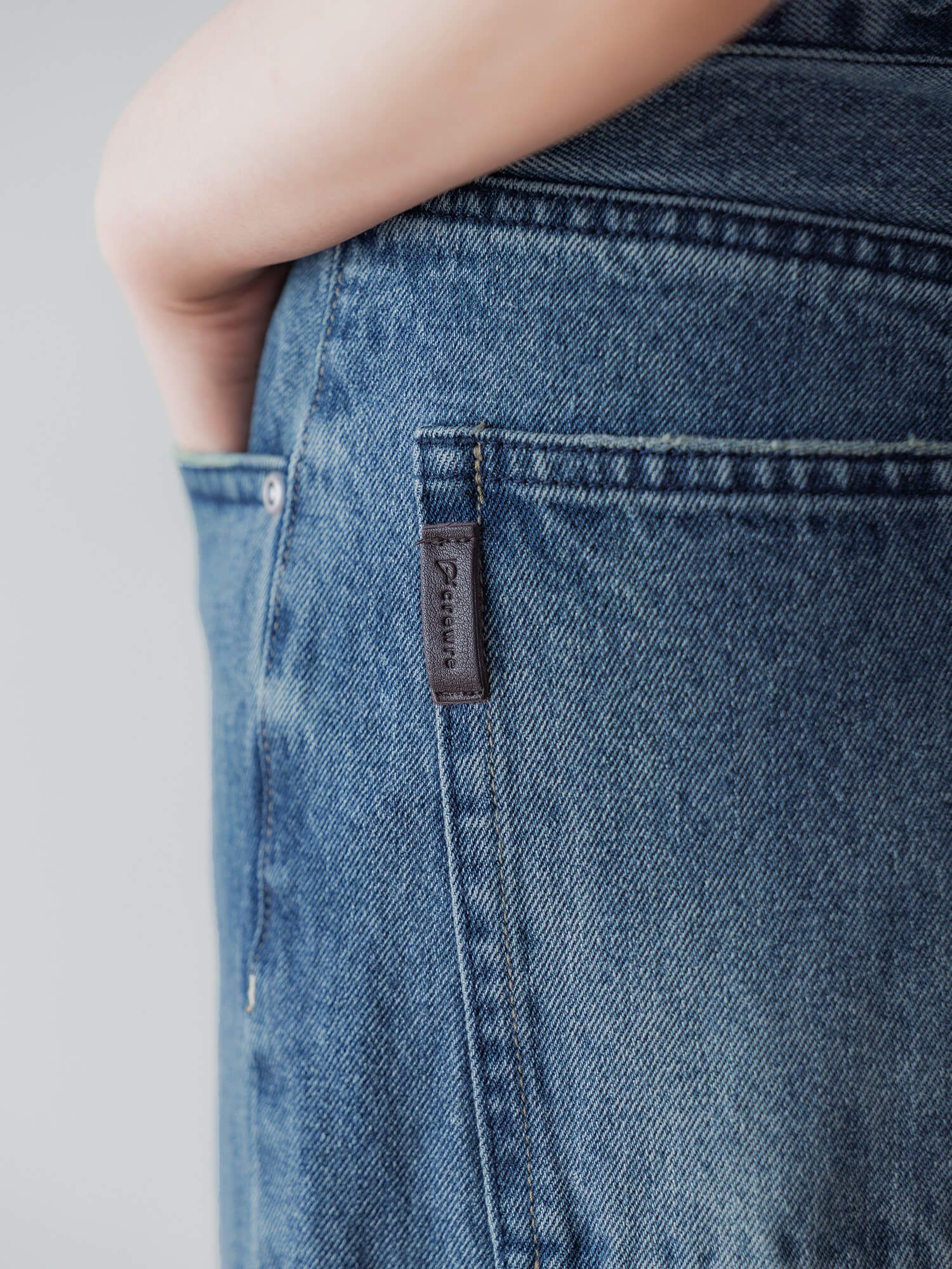 アジャスタブルIラインデニムパンツ