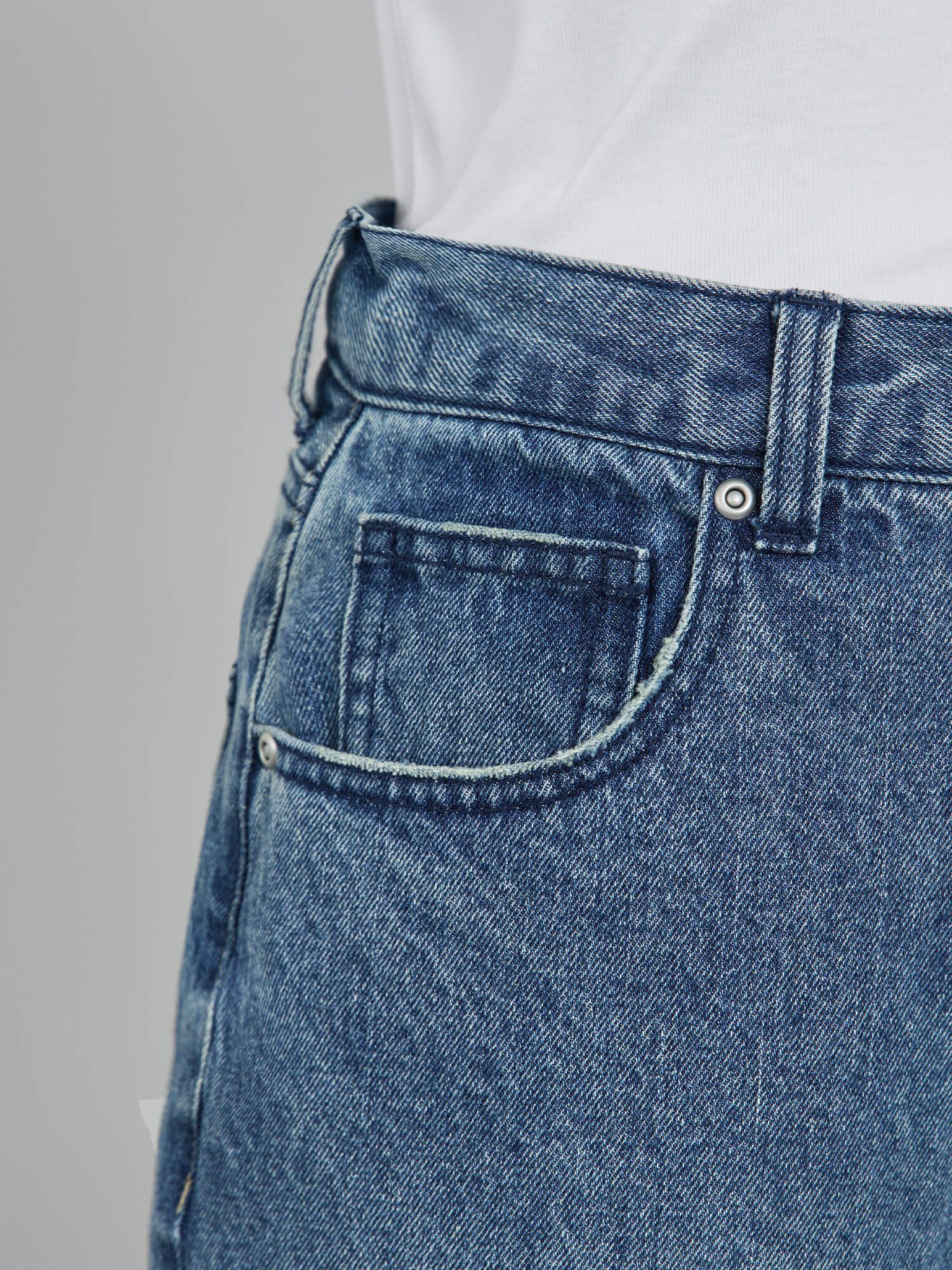 アジャスタブルIラインデニムパンツ