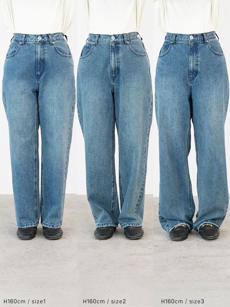 crewre アジャスタブルIラインデニムパンツ サイズ 2 crewre online shop / アジャスタブルIラインデニムパンツ