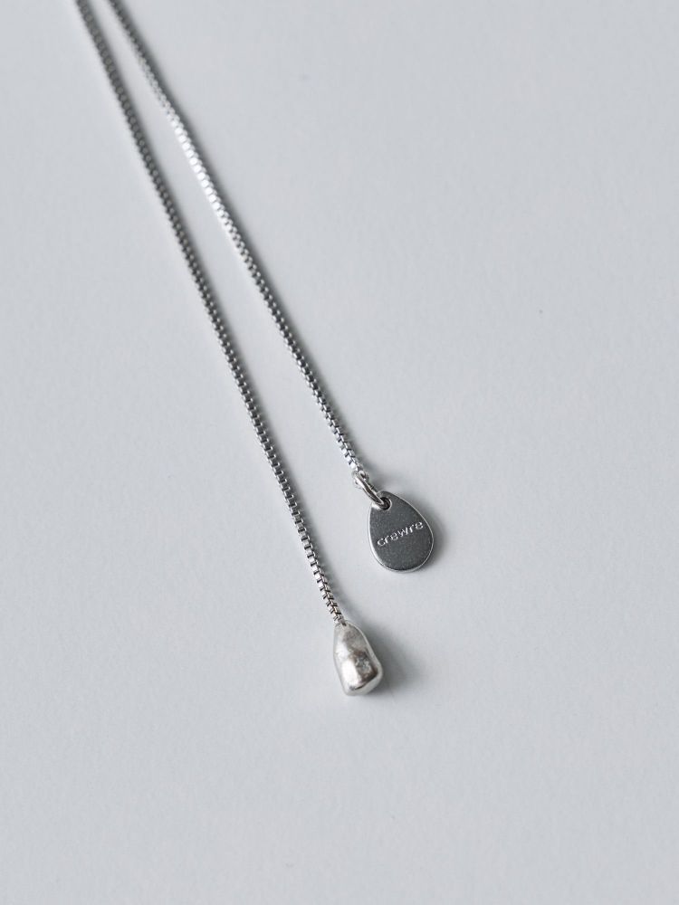 【値下げ不可】クルーレ　ウェイビーアジャスタブルネックレス　シルバー crewre online shop / ウェイビーアジャスタブルネックレス
