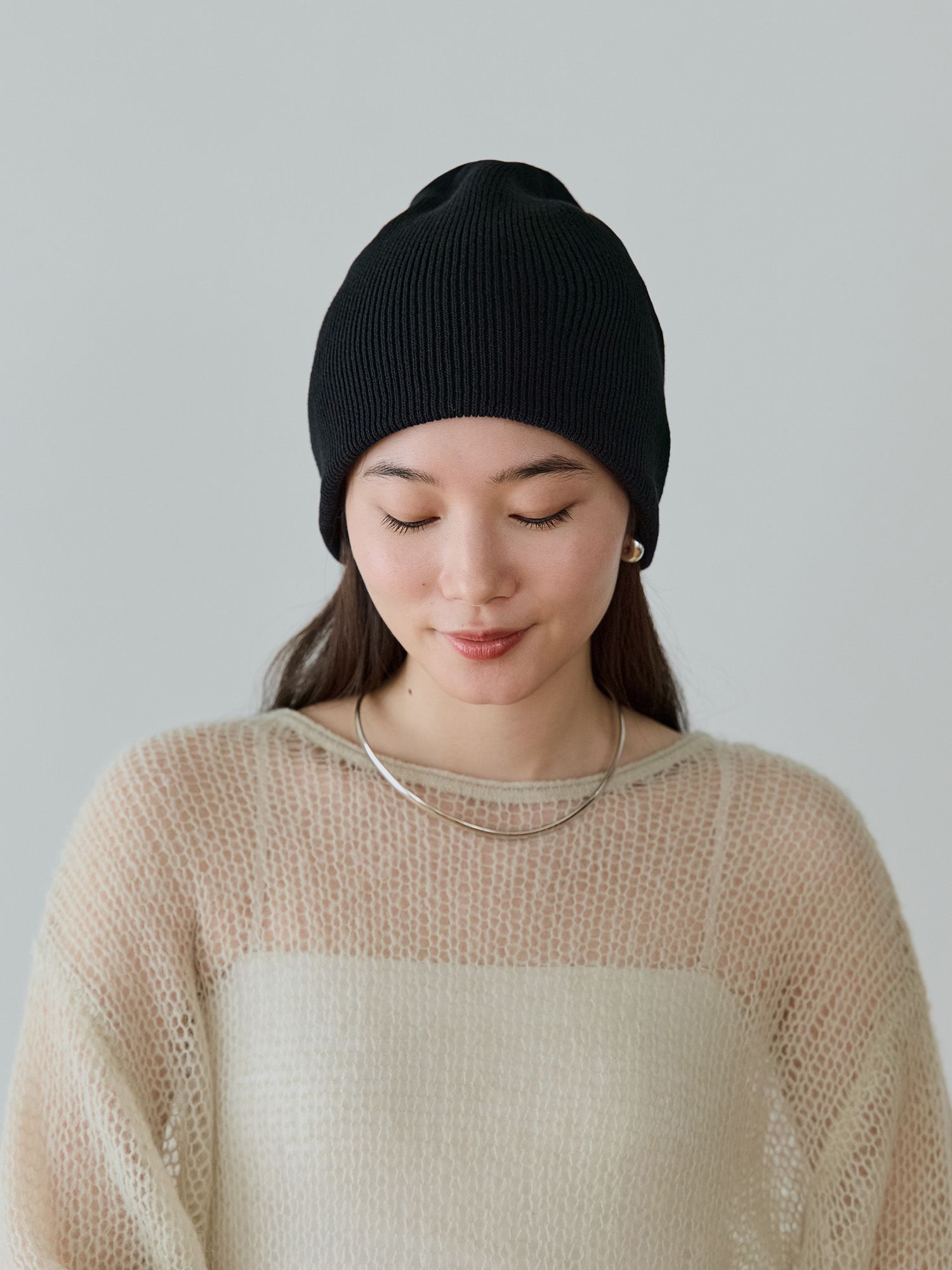 ストラップフィットコットンビーニー