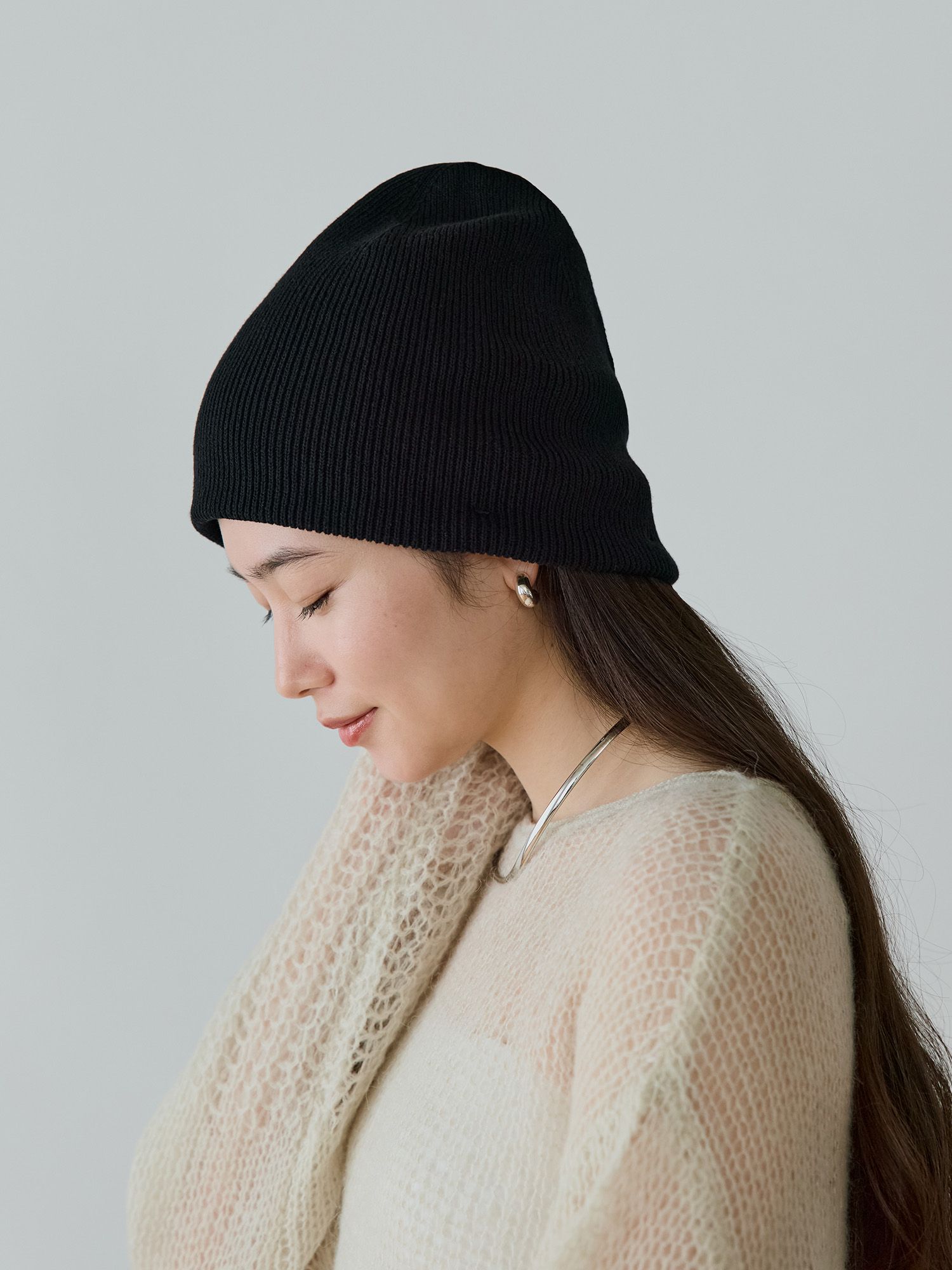 ストラップフィットコットンビーニー