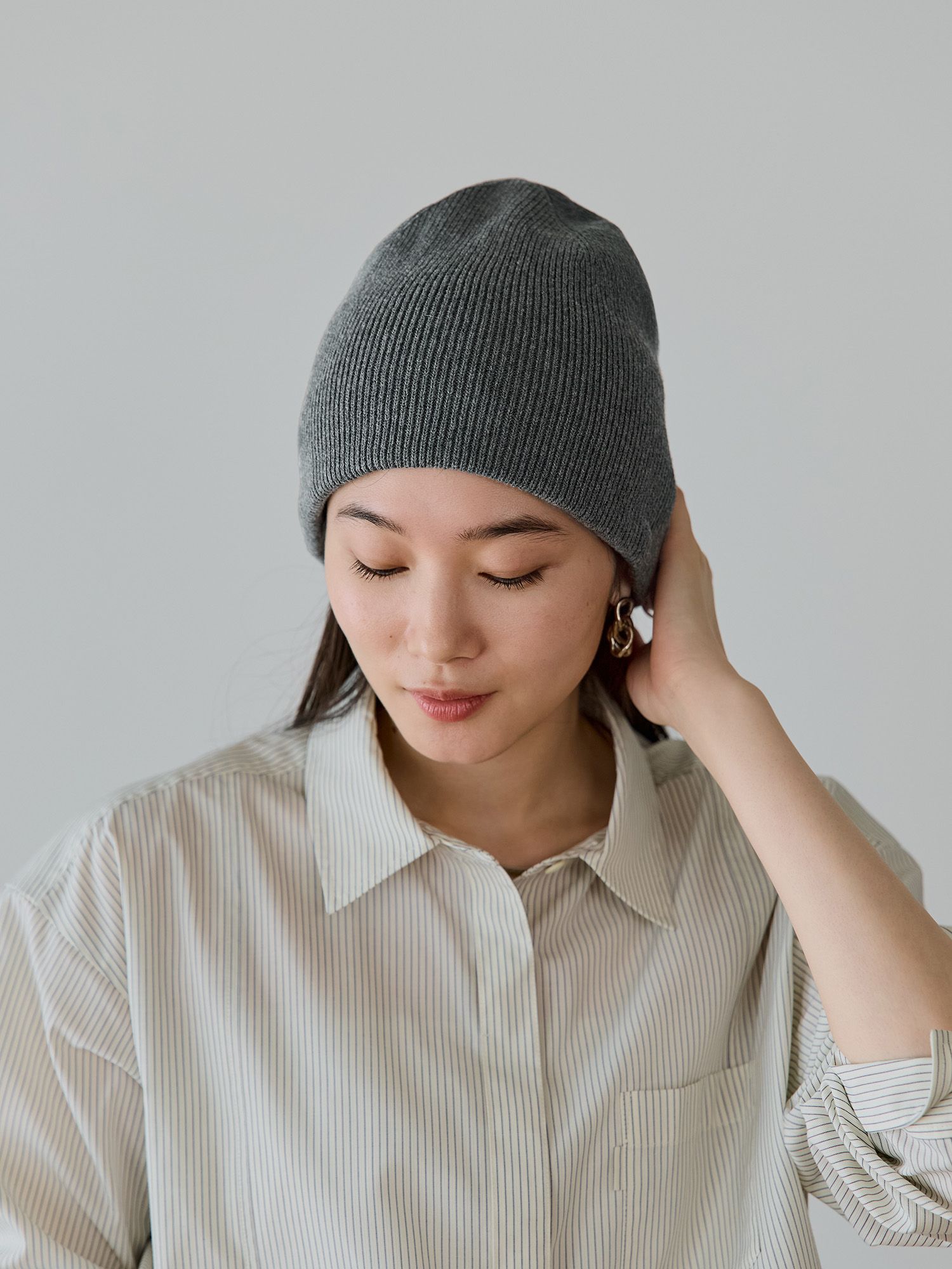 ストラップフィットコットンビーニー