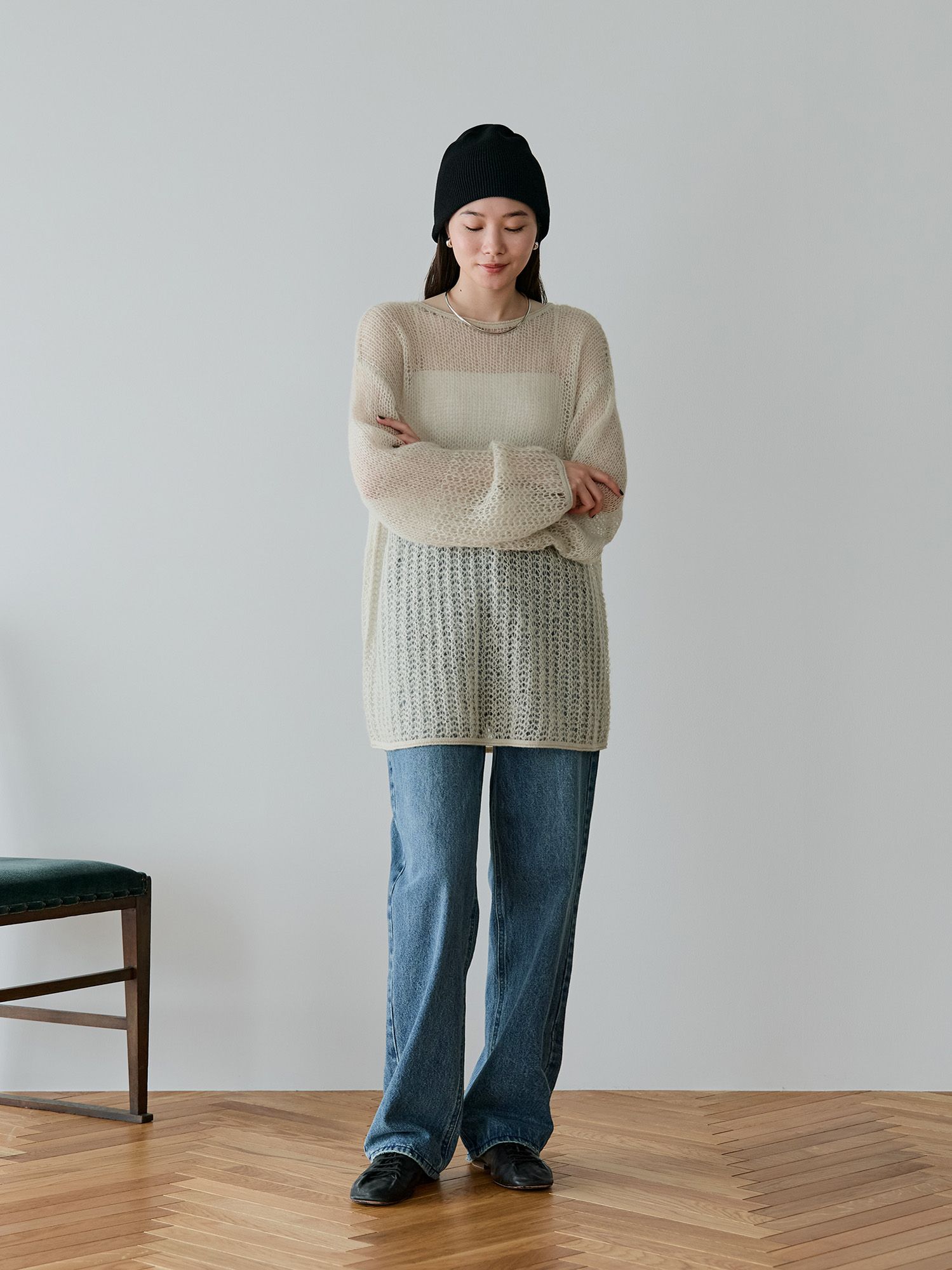 ストラップフィットコットンビーニー