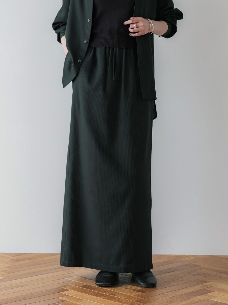 クルーレ crewre ラップレイヤードIラインスカート crewre online shop / ラップレイヤードIラインスカート