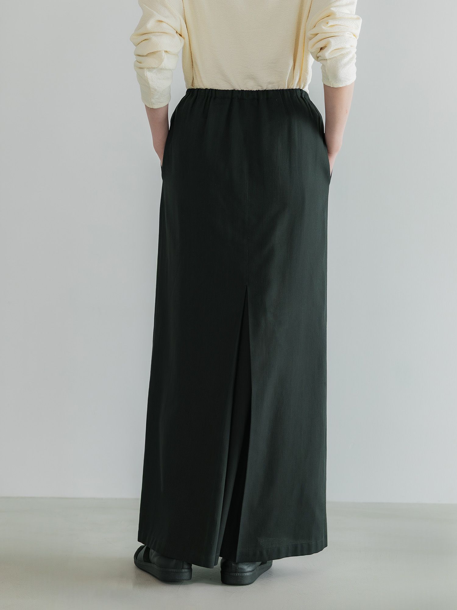 テンセルコットンピケIラインスカート