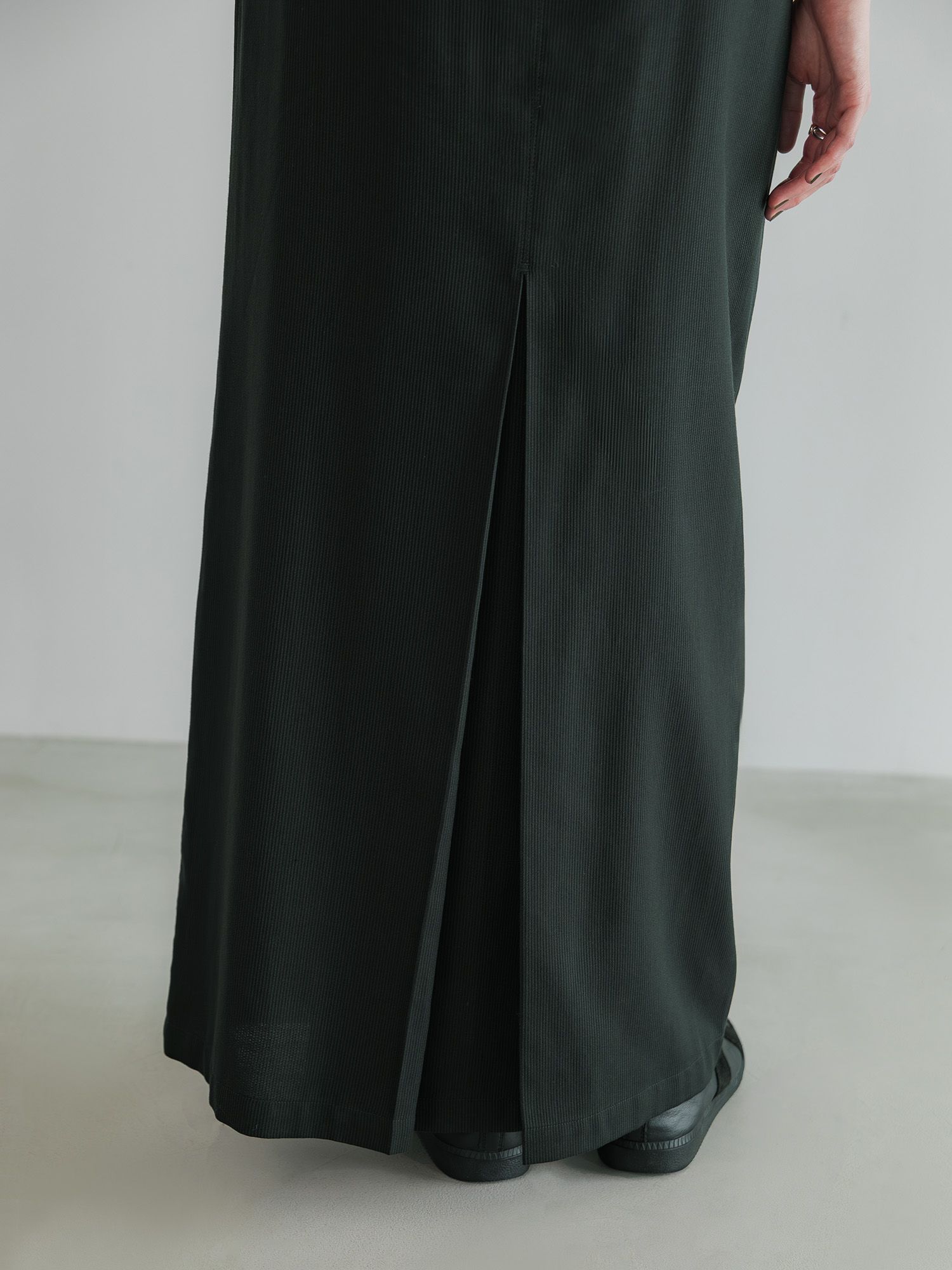 テンセルコットンピケIラインスカート