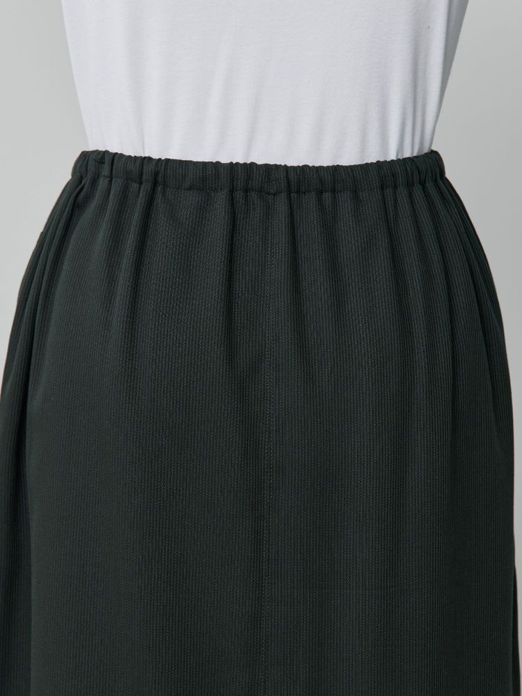 新品 crewre テンセルコットンピケIラインスカートサイズ3 BLACK crewre online shop / テンセルコットンピケIラインスカート