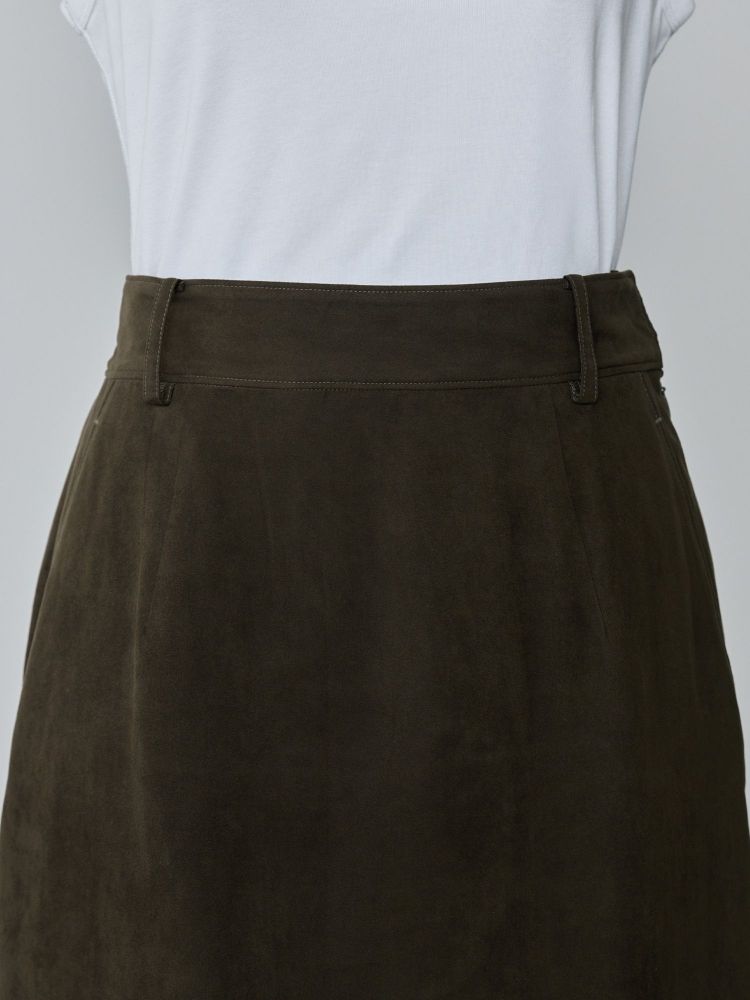 crewre online shop / フェイクスウェードIラインスカート