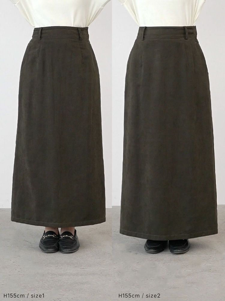 crewre online shop / フェイクスウェードIラインスカート