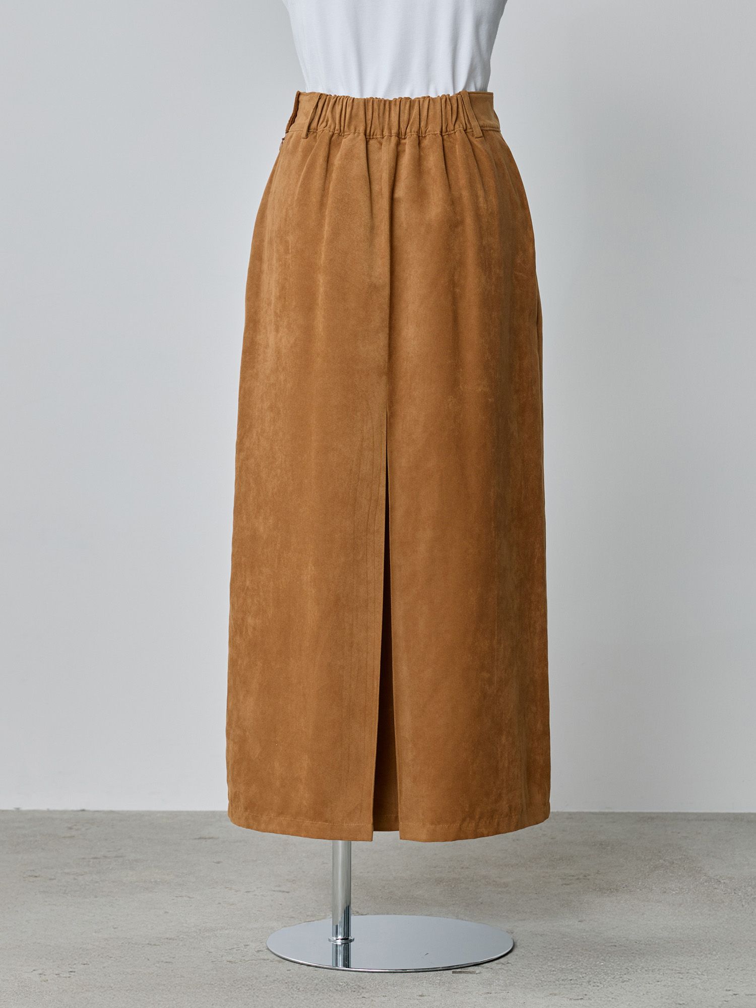 フェイクスウェードIラインスカート