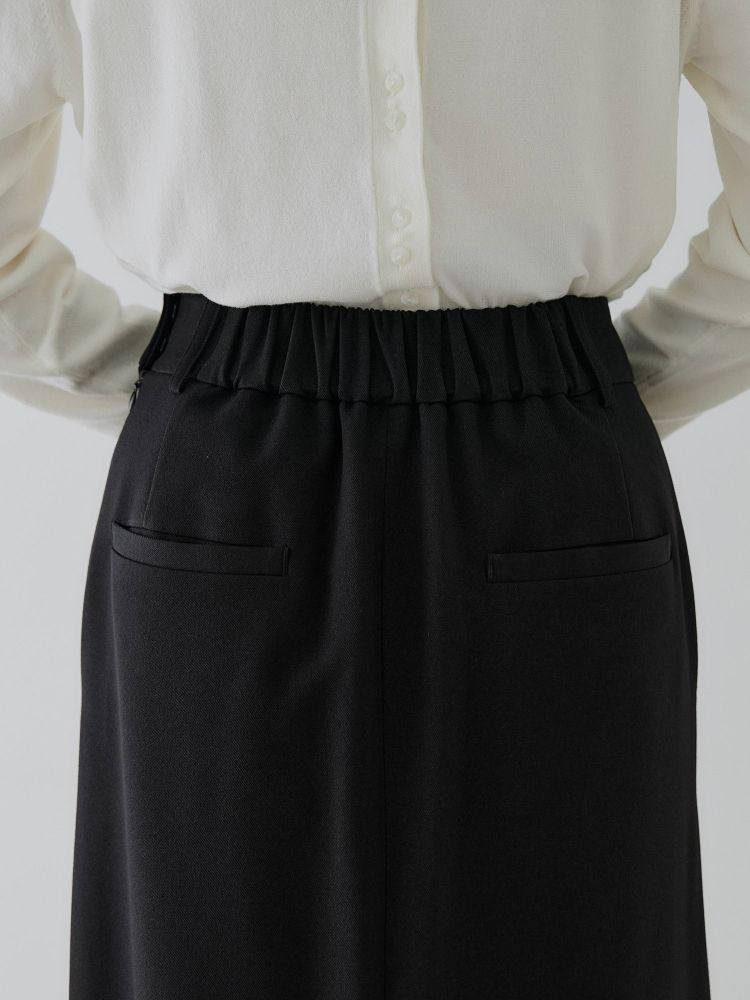 【新品未使用】crewre3wayスリットIラインスカート black サイズ2 crewre online shop / 3wayスリットIラインスカート