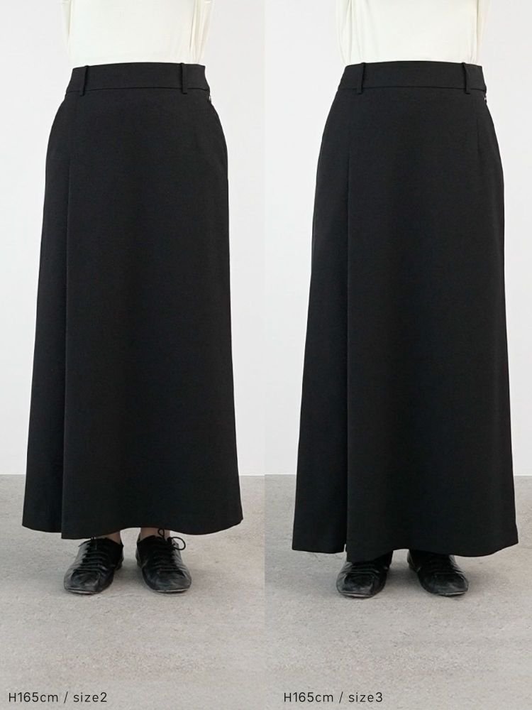 【新品未使用】crewre3wayスリットIラインスカート black サイズ2 crewre online shop / 3wayスリットIラインスカート