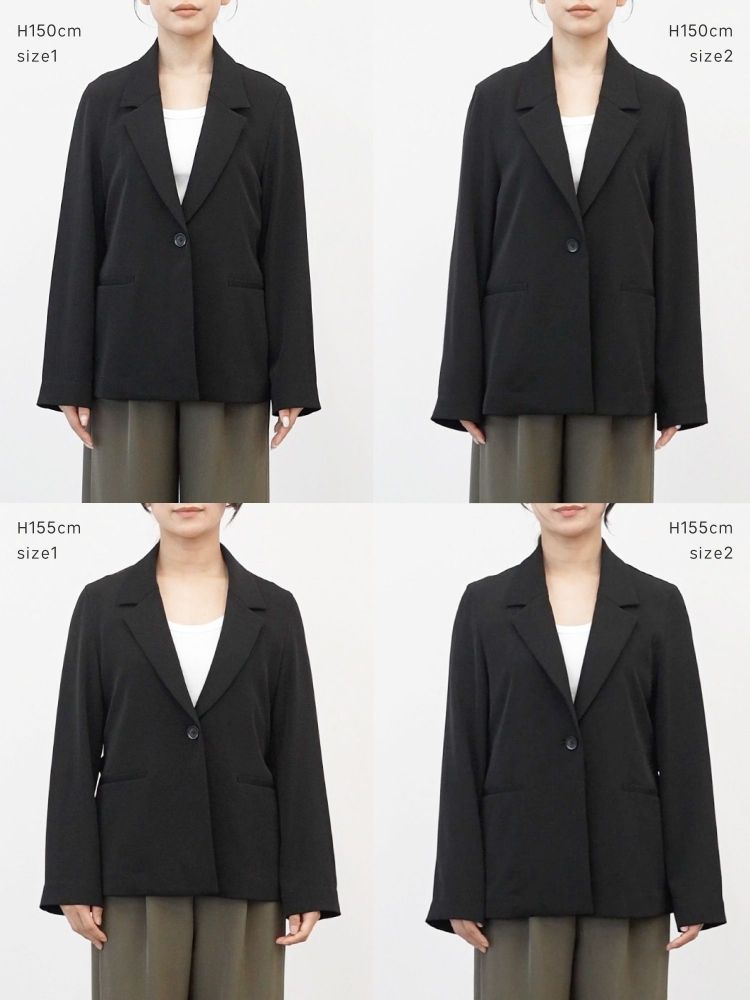 【crewre】ポケッタブルストレッチジャケット(ブラック／サイズ2) crewre online shop / ポケッタブルストレッチジャケット