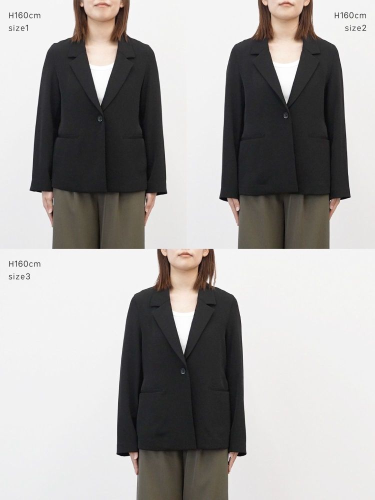 t*m様 crewre ポケッタブルストレッチジャケット ブラック サイズ3 crewre online shop / ポケッタブルストレッチジャケット