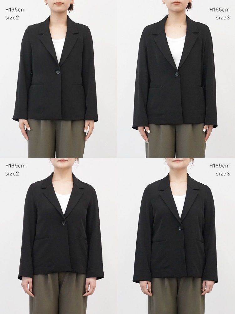 【crewre】ポケッタブルストレッチジャケット(ブラック／サイズ2) crewre online shop / ポケッタブルストレッチジャケット