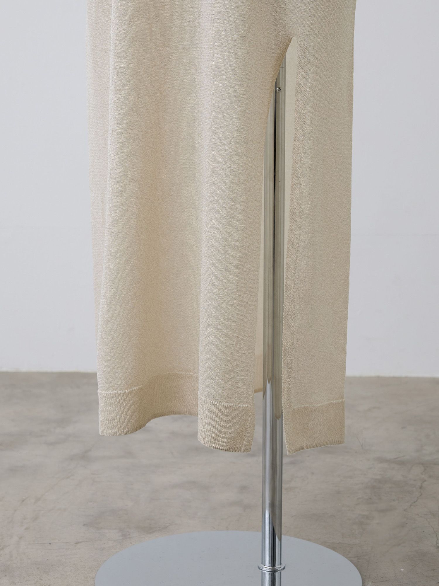 シアーニットストレートワンピース