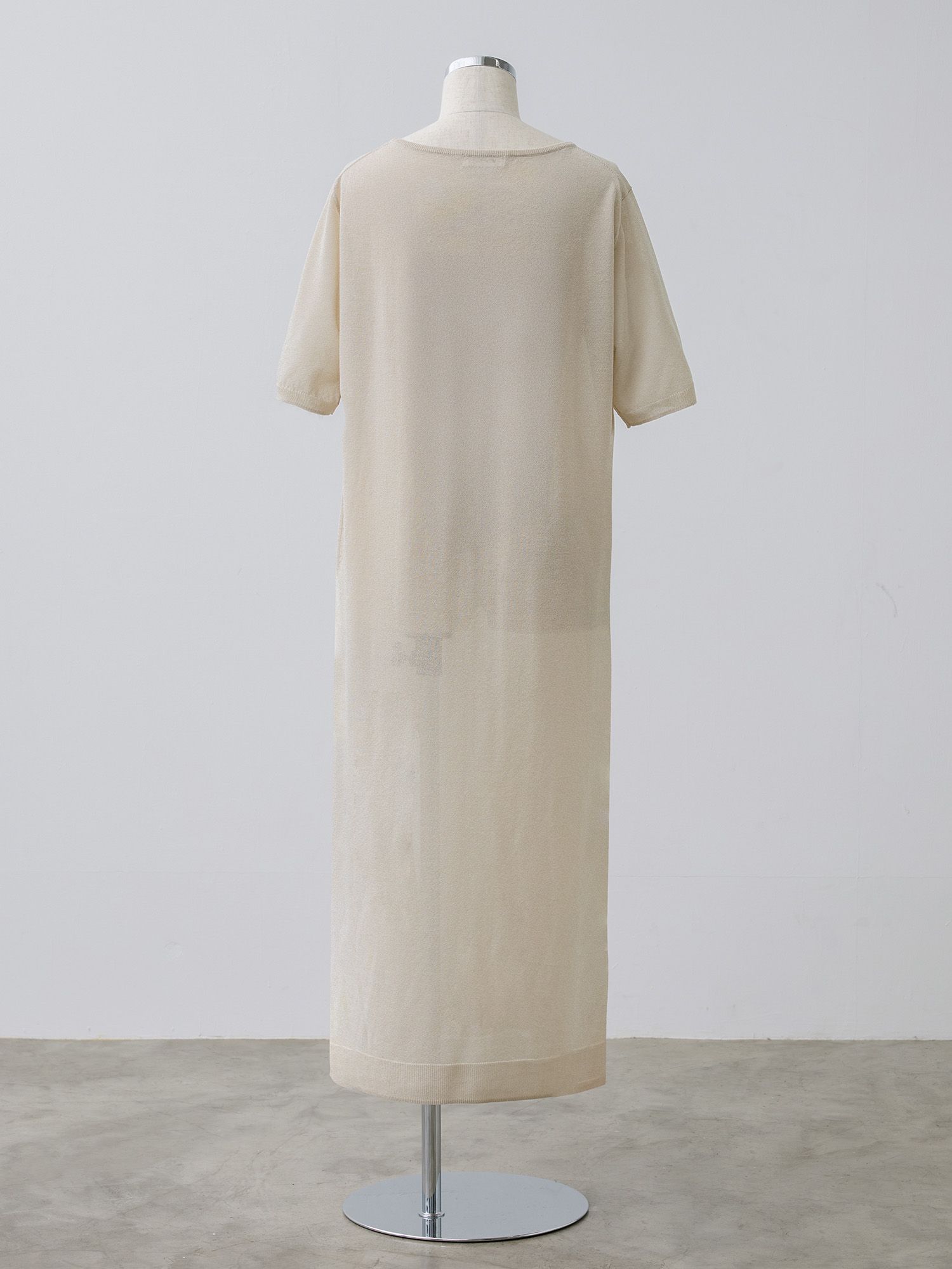 シアーニットストレートワンピース