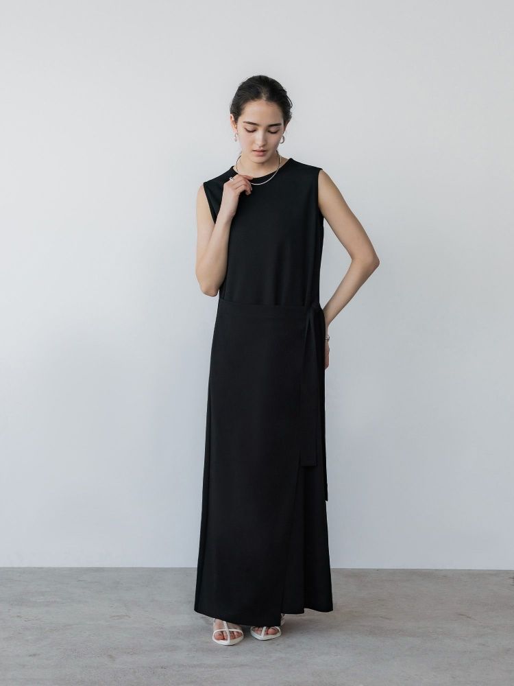 crewre イージーラップマキシワンピース black サイズ1 crewre online shop / イージーラップマキシワンピース