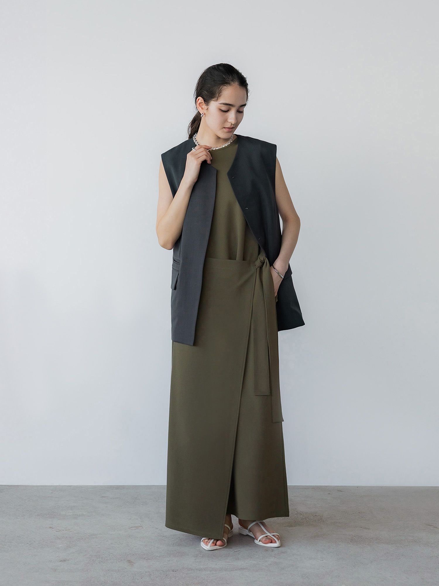 イージーラップマキシワンピース