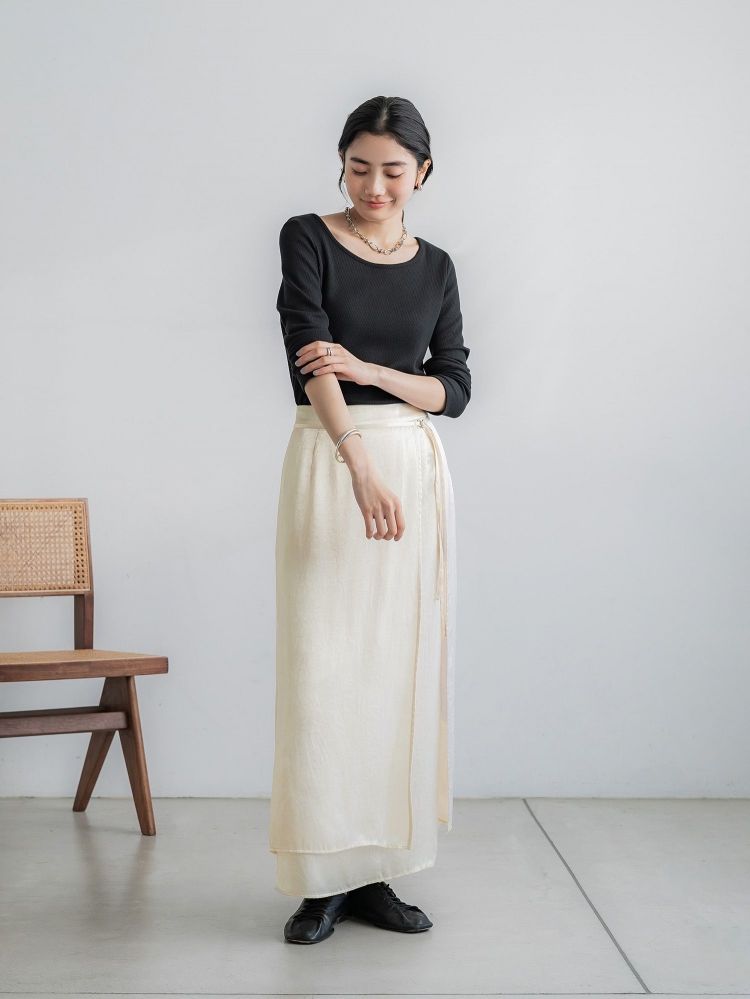 crewre online shop / 2wayハニカムサーマルカットソー