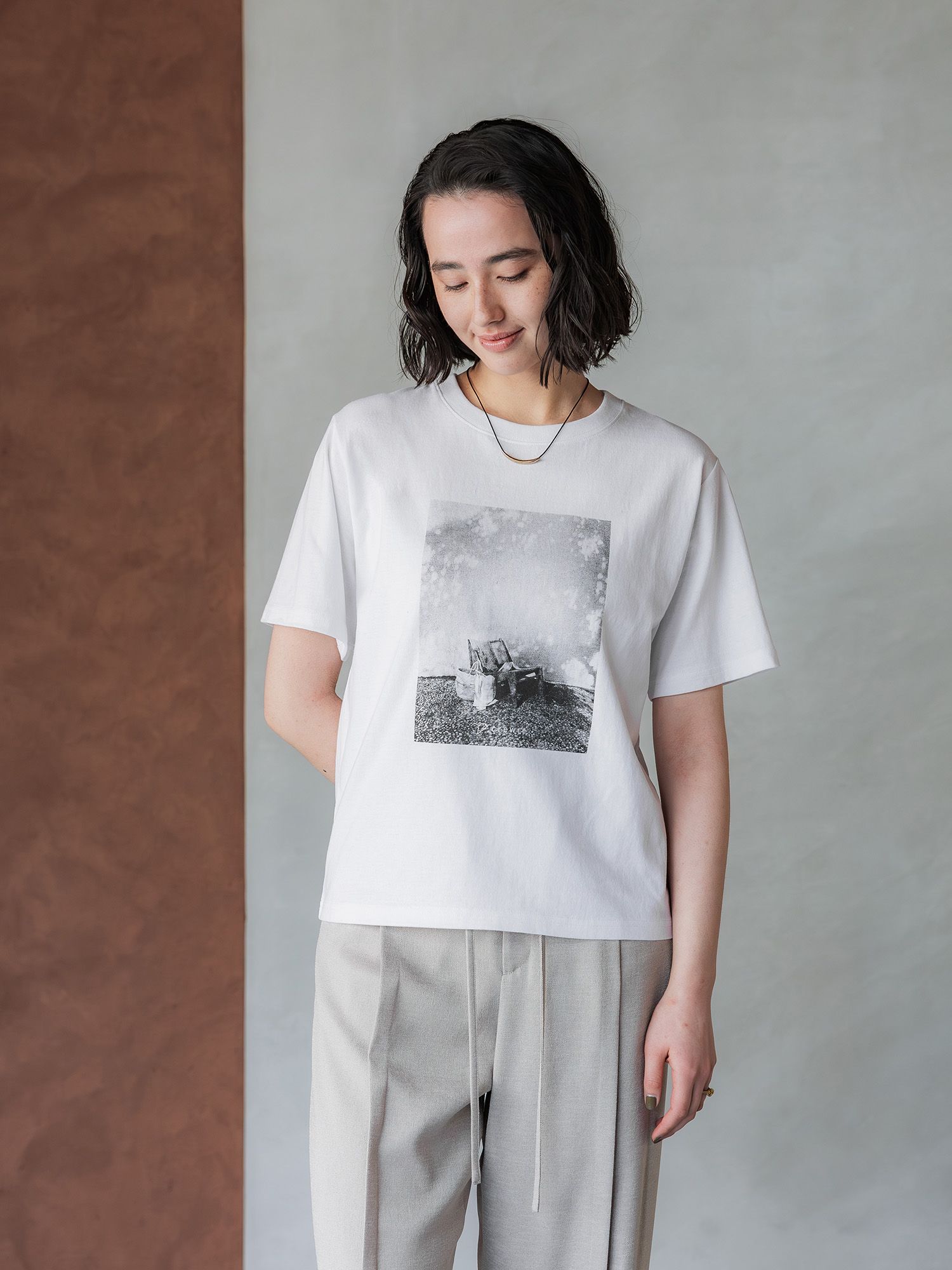 フォトグラフィープリントTシャツ