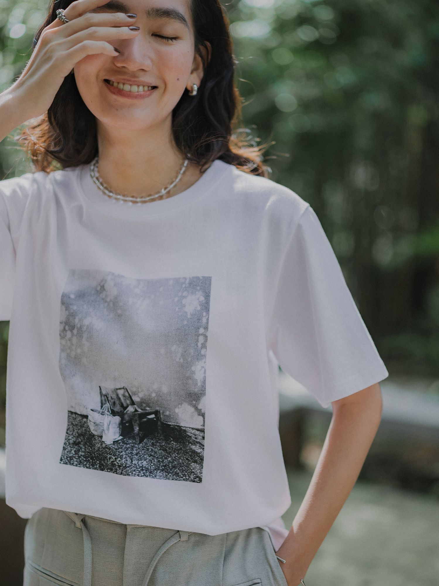 フォトグラフィープリントTシャツ