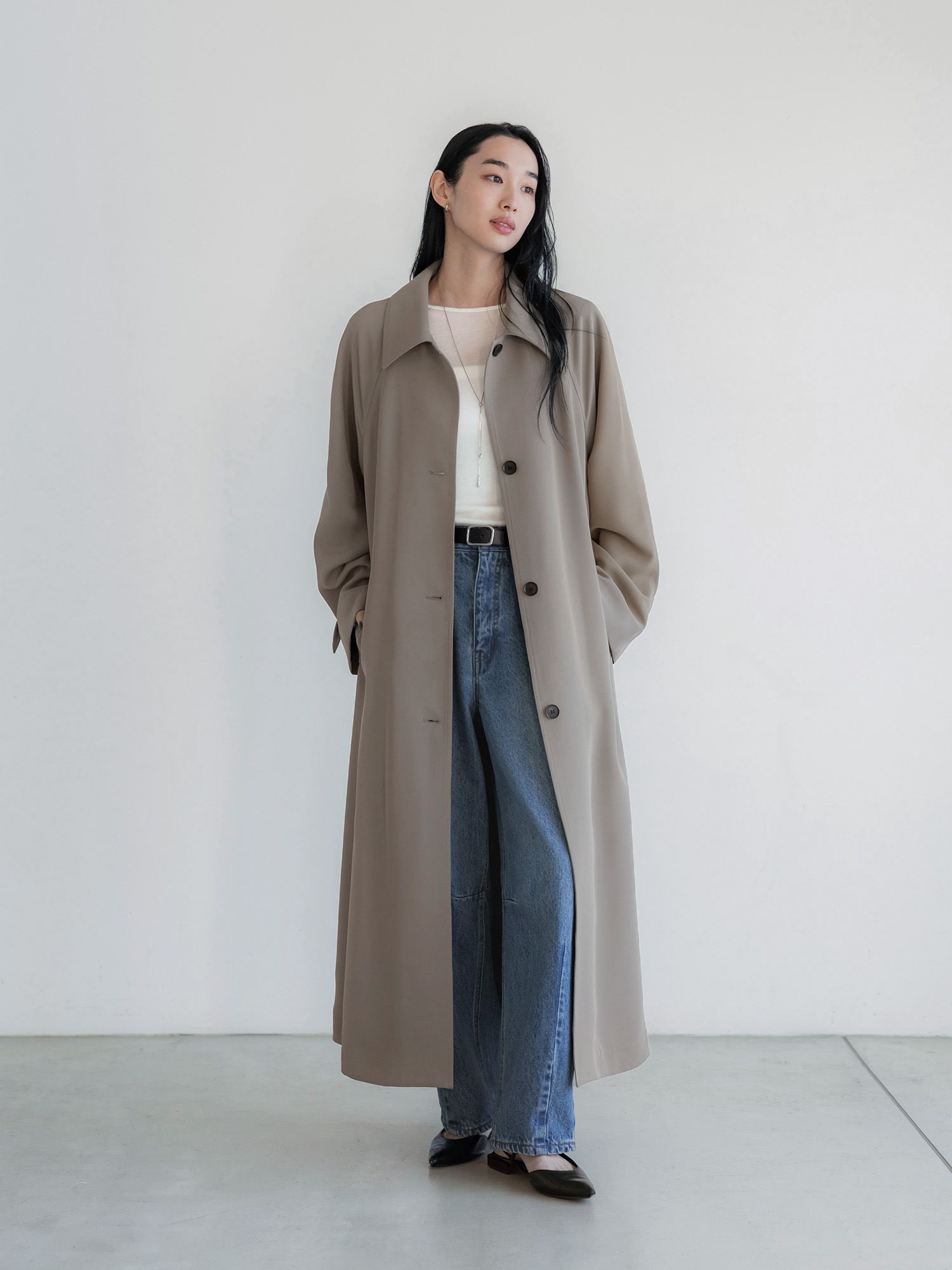 ソフトカーヴィーデニムパンツ