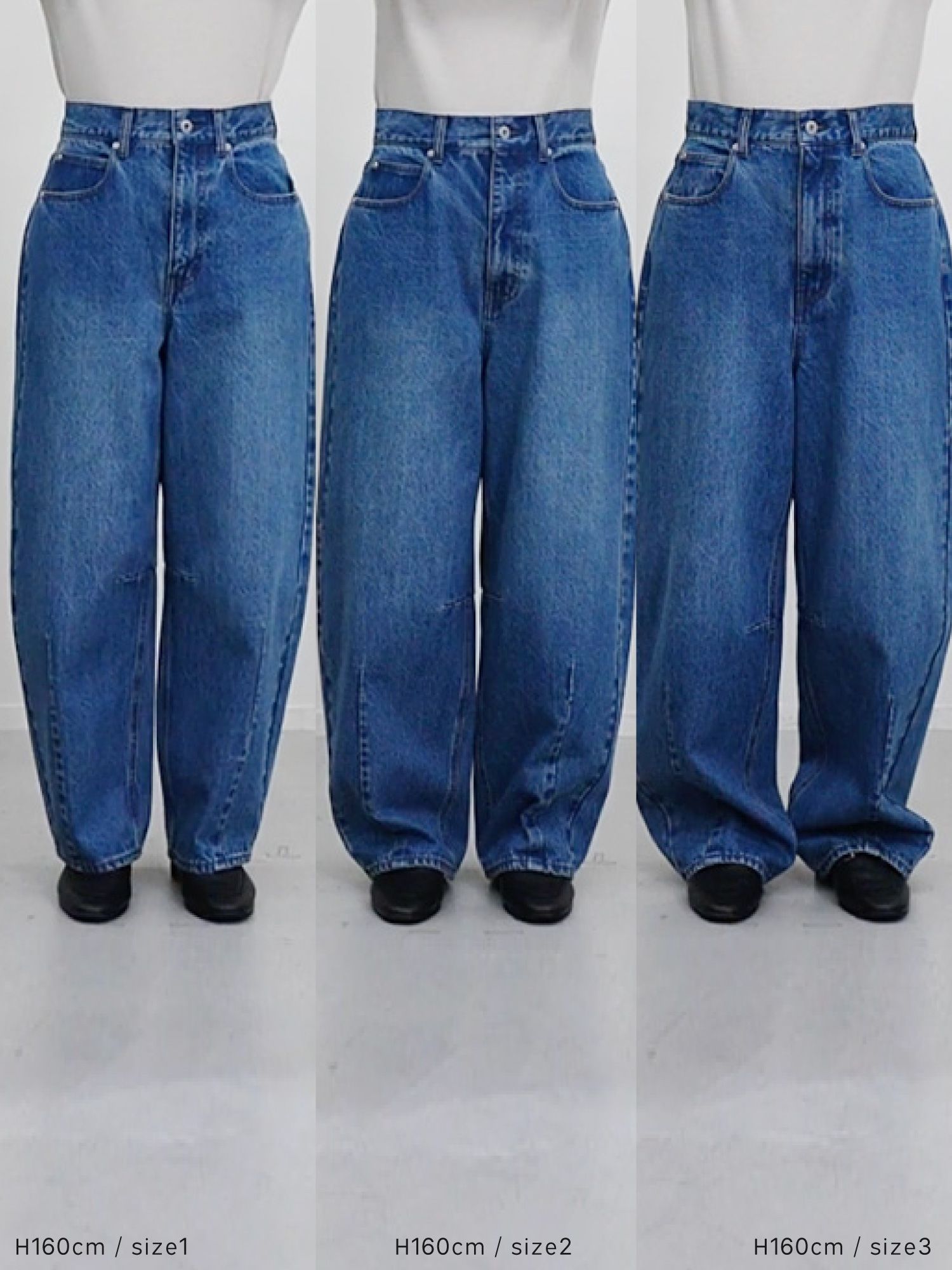 ソフトカーヴィーデニムパンツ