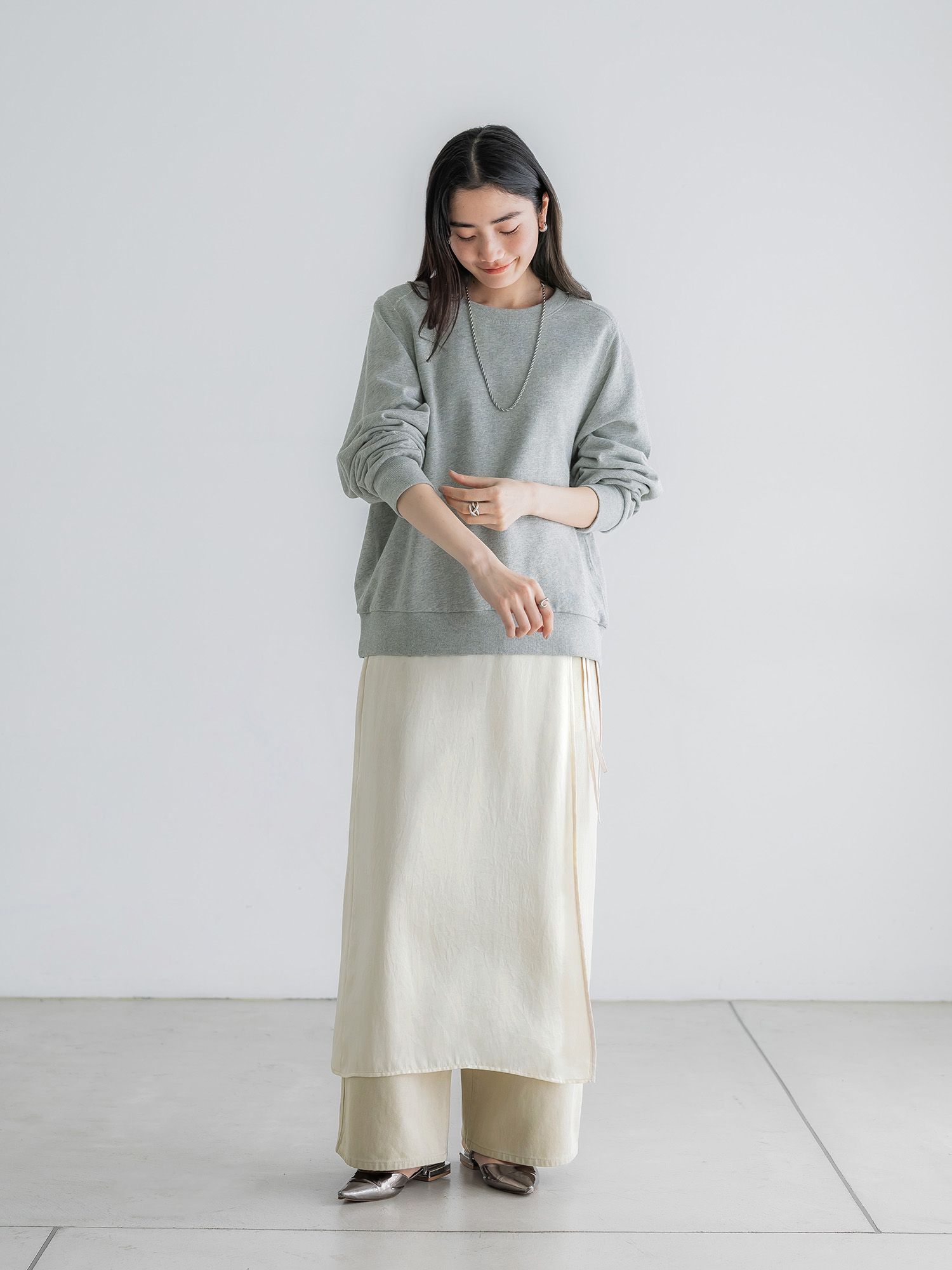 ヴィンテージライクワイドパンツ