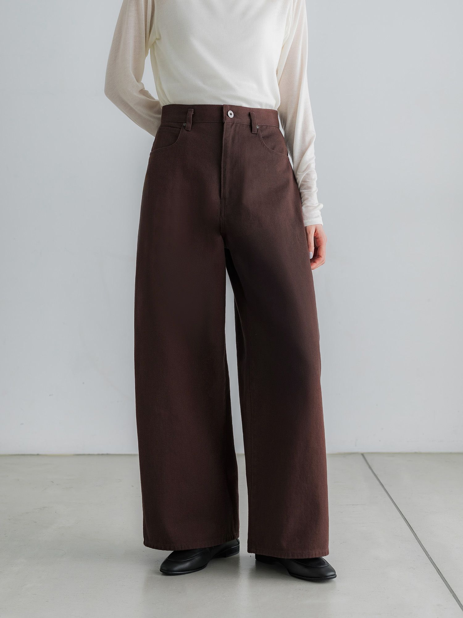 ヴィンテージライクワイドパンツ