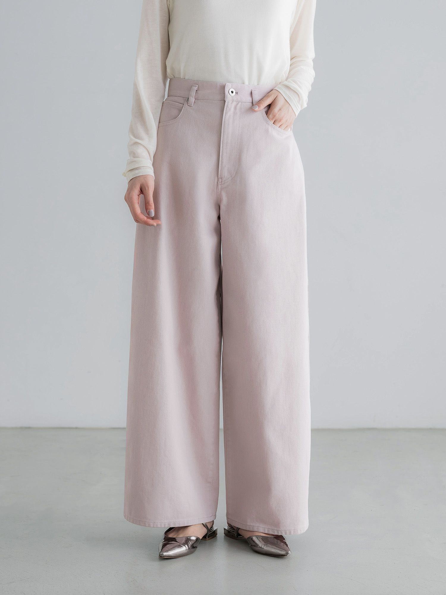 ヴィンテージライクワイドパンツ
