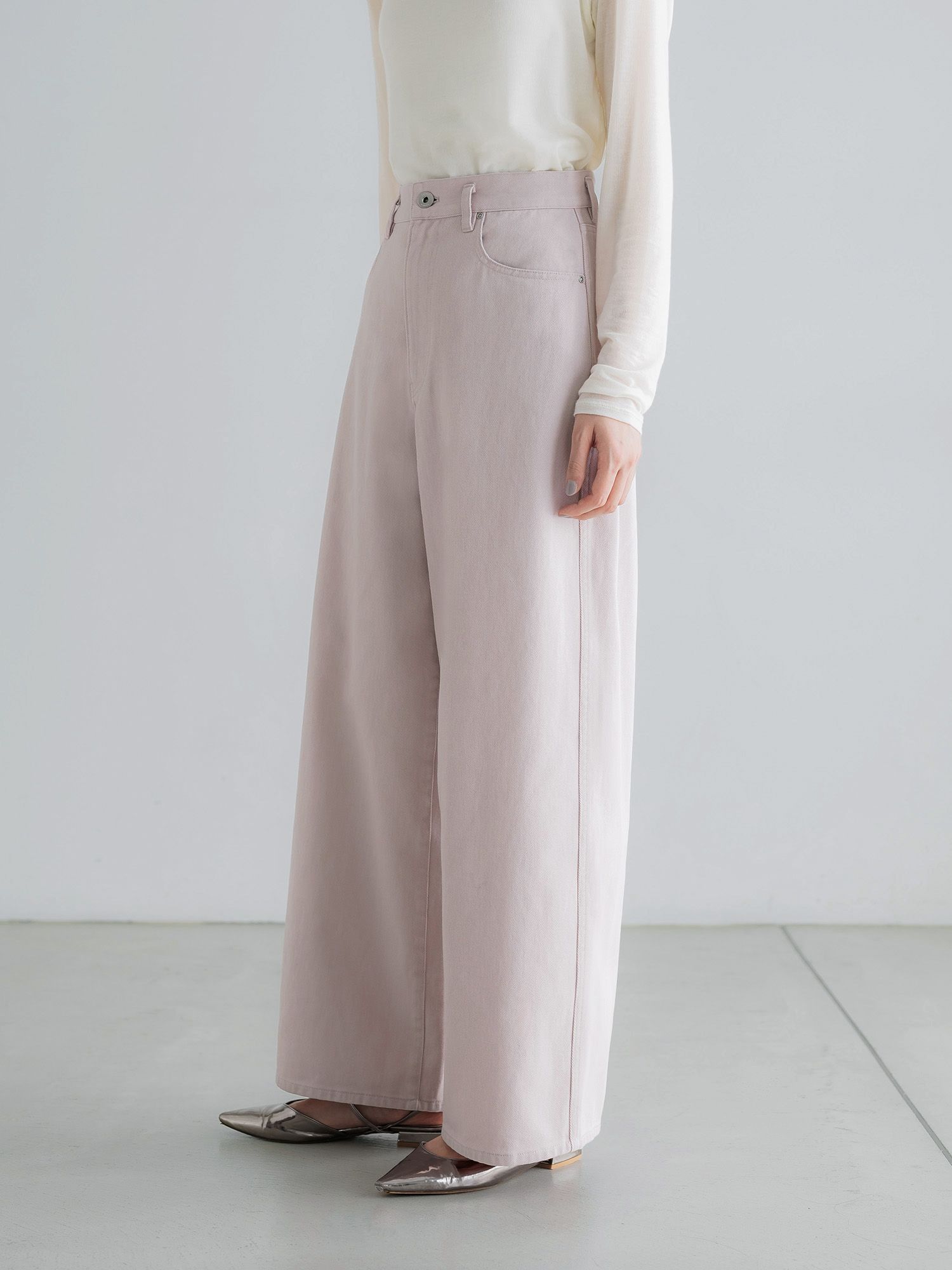 ヴィンテージライクワイドパンツ