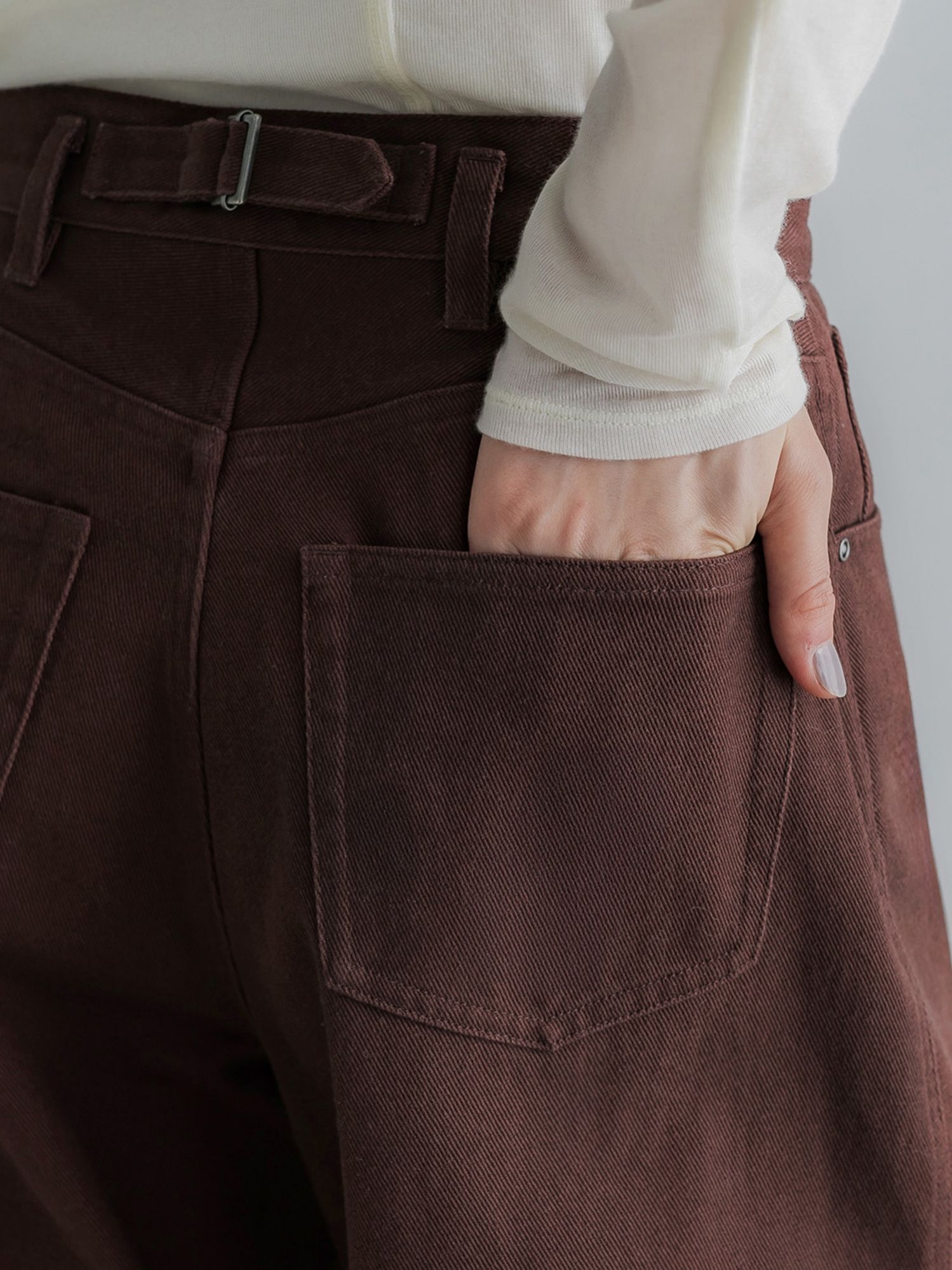 ヴィンテージライクワイドパンツ