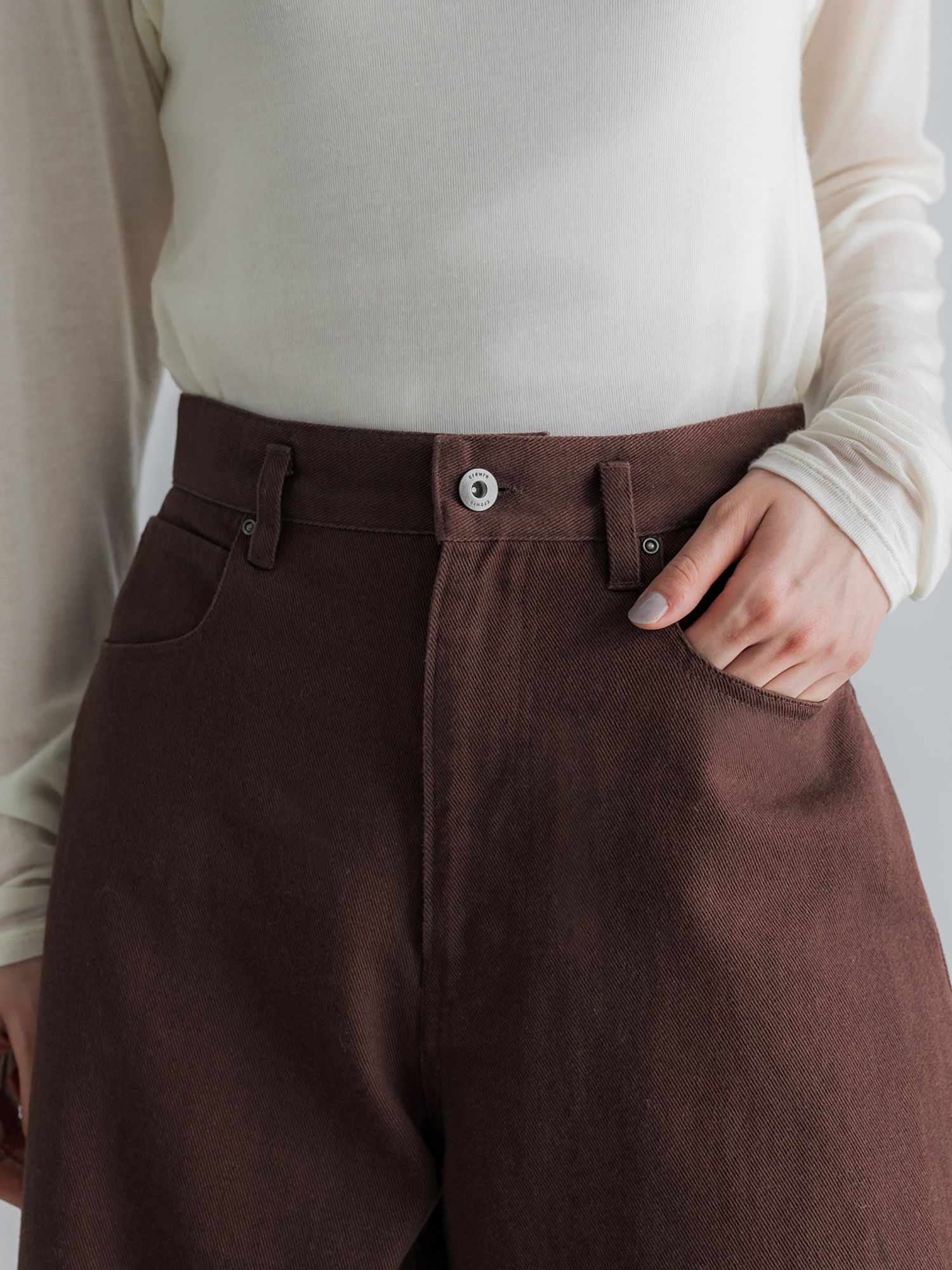 ヴィンテージライクワイドパンツ