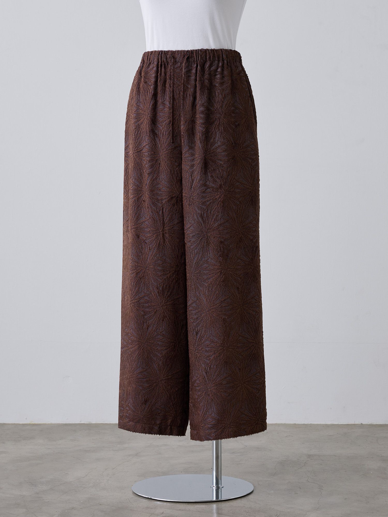 トリアセテートジャカードパンツ