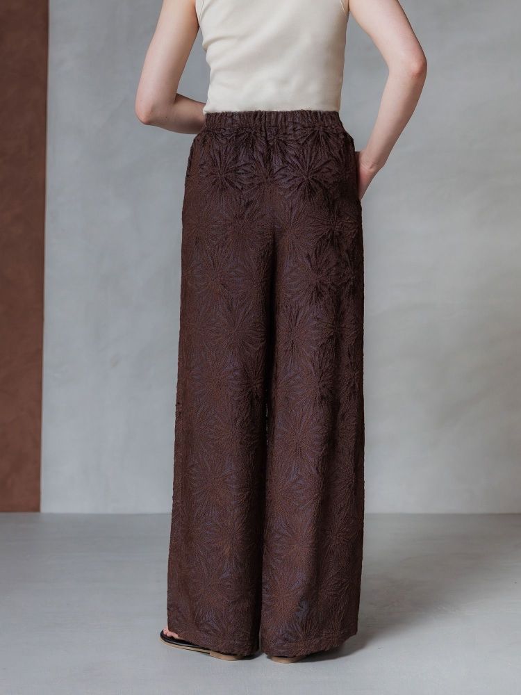 な*み様 【crewre】size3 トリアセテートジャカードパンツbrown トリアセテートジャカードパンツ brownサイズ3 crewre - メルカリ