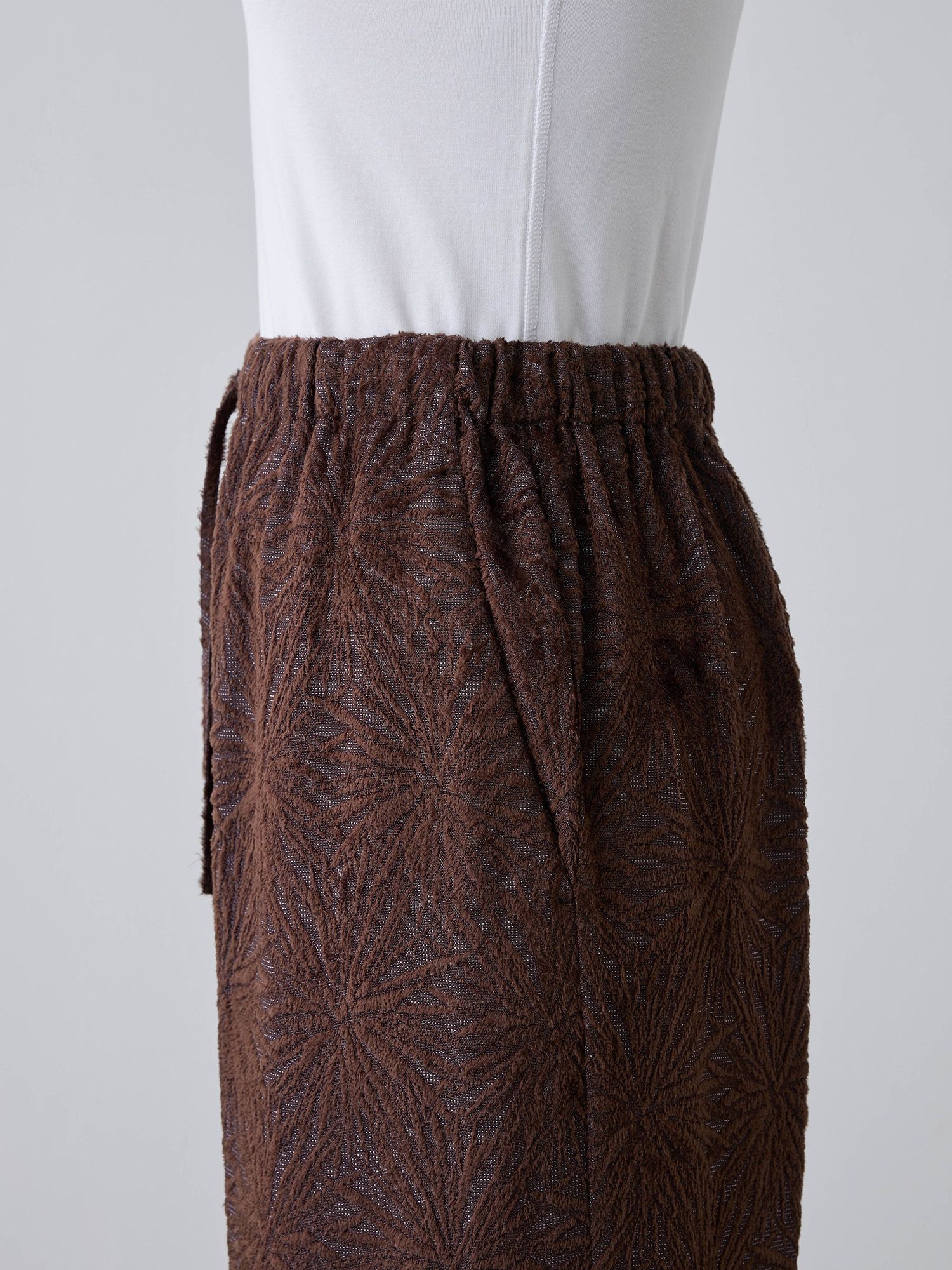 トリアセテートジャカードパンツ