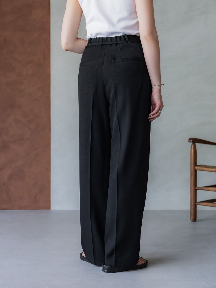 【完売品】crewreピンタックスラブストレートパンツ crewre online shop / ピンタックスラブストレートパンツ