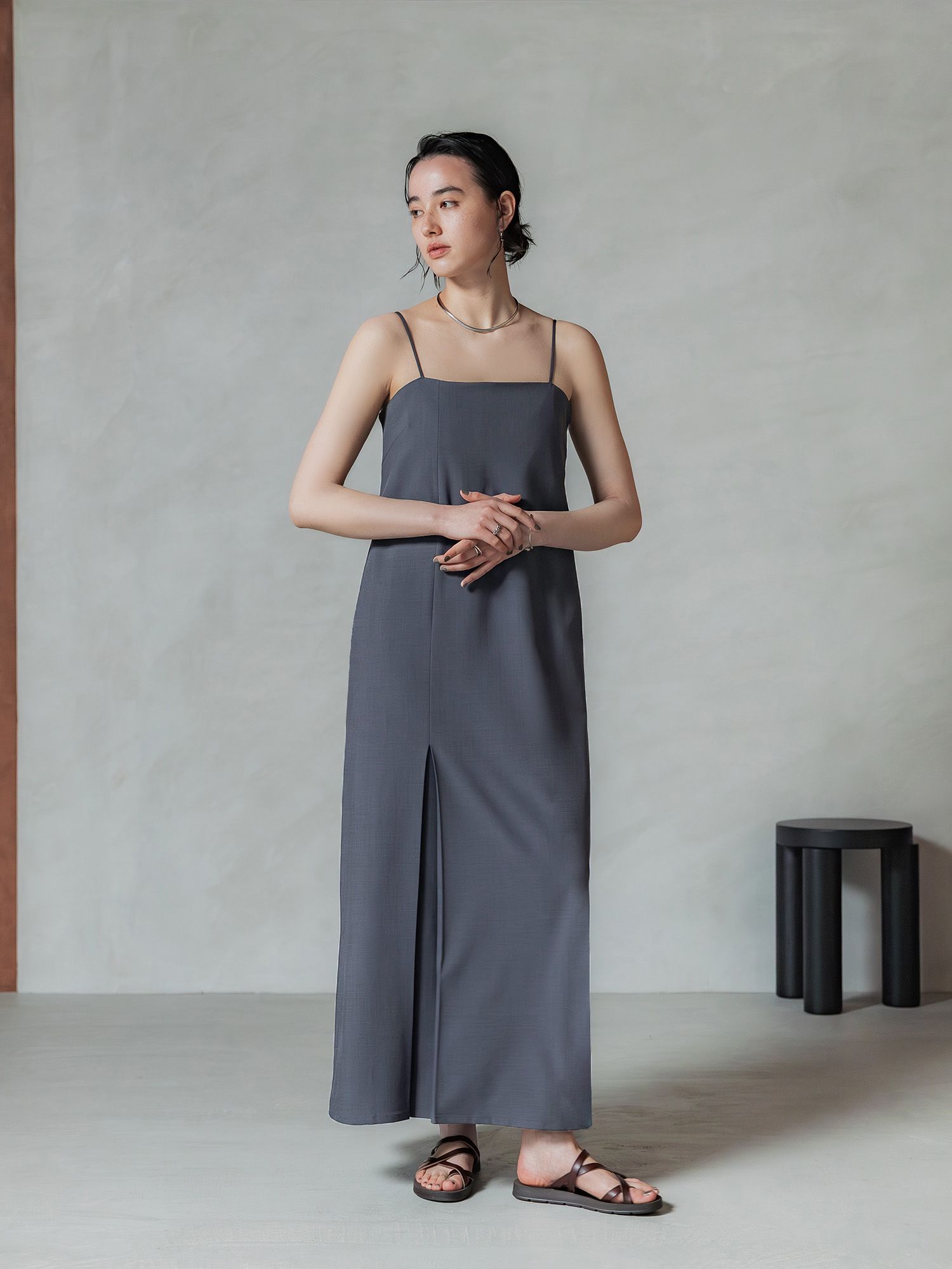 ボックスタックキャミワンピース