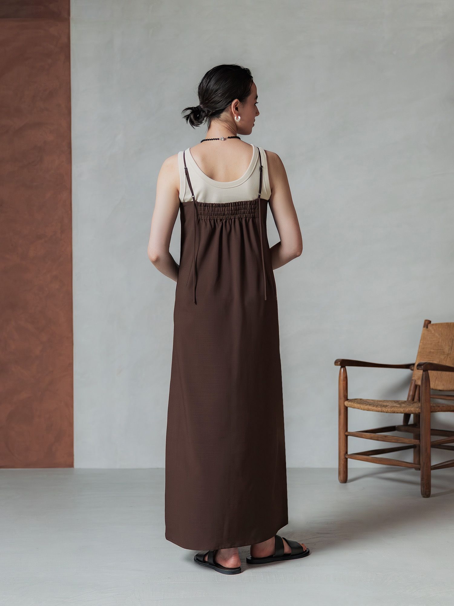 ボックスタックキャミワンピース