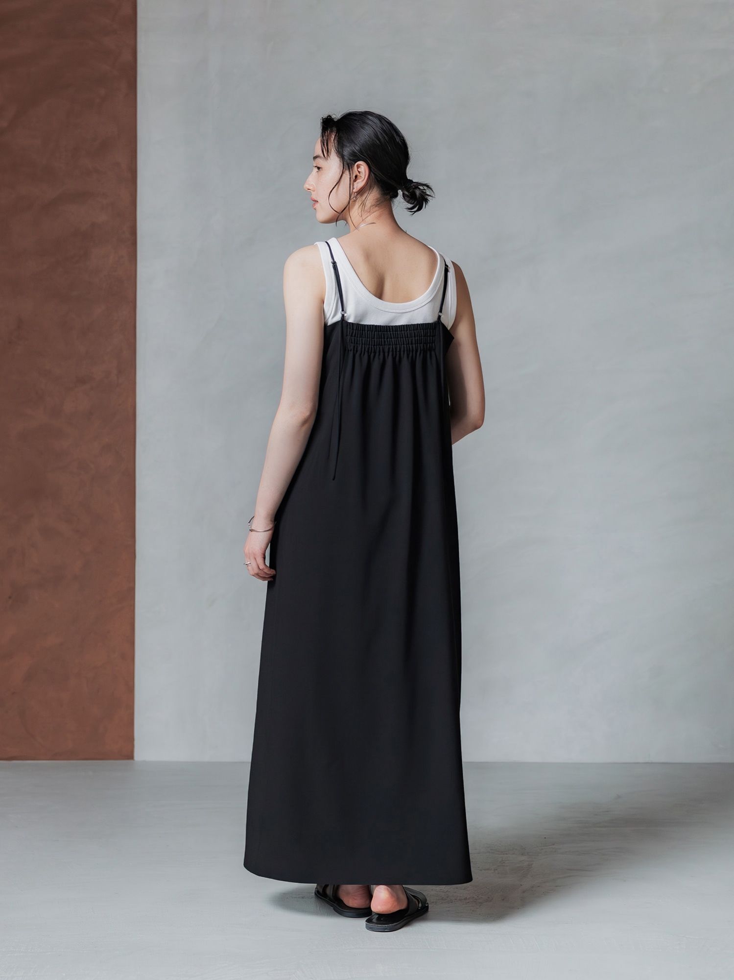 ボックスタックキャミワンピース