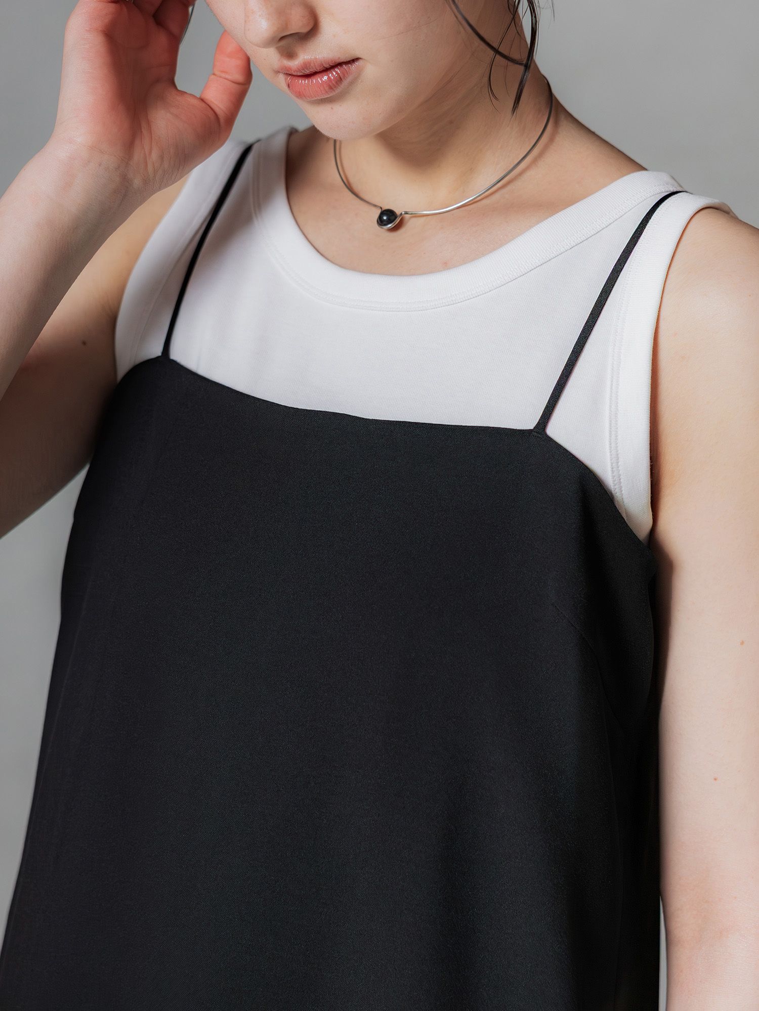 ボックスタックキャミワンピース