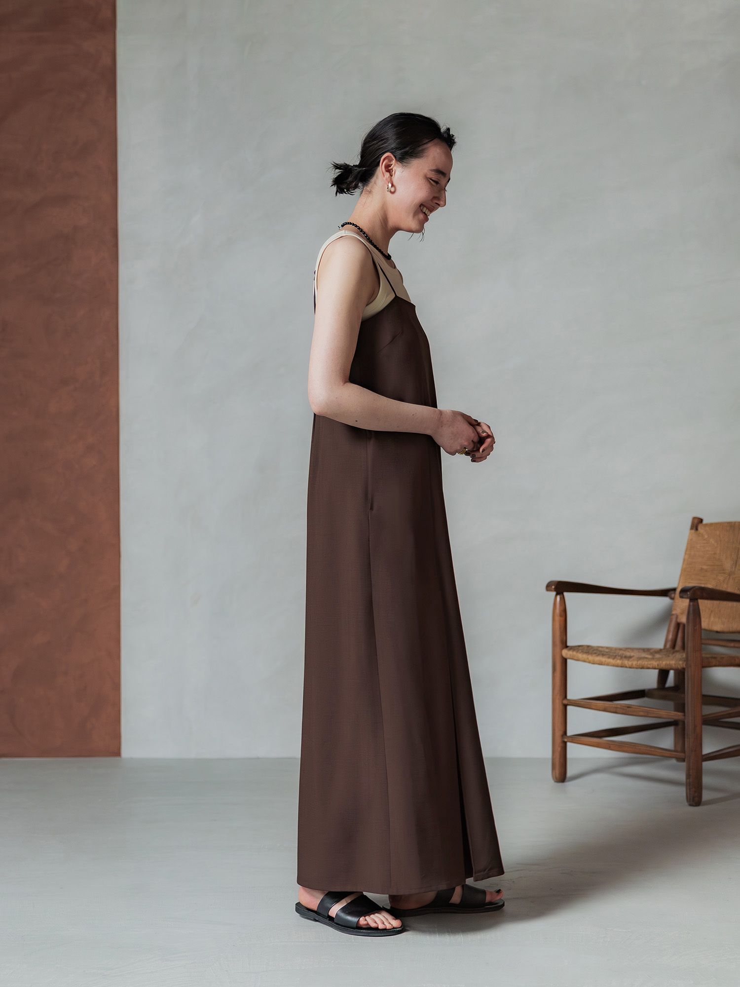 ボックスタックキャミワンピース