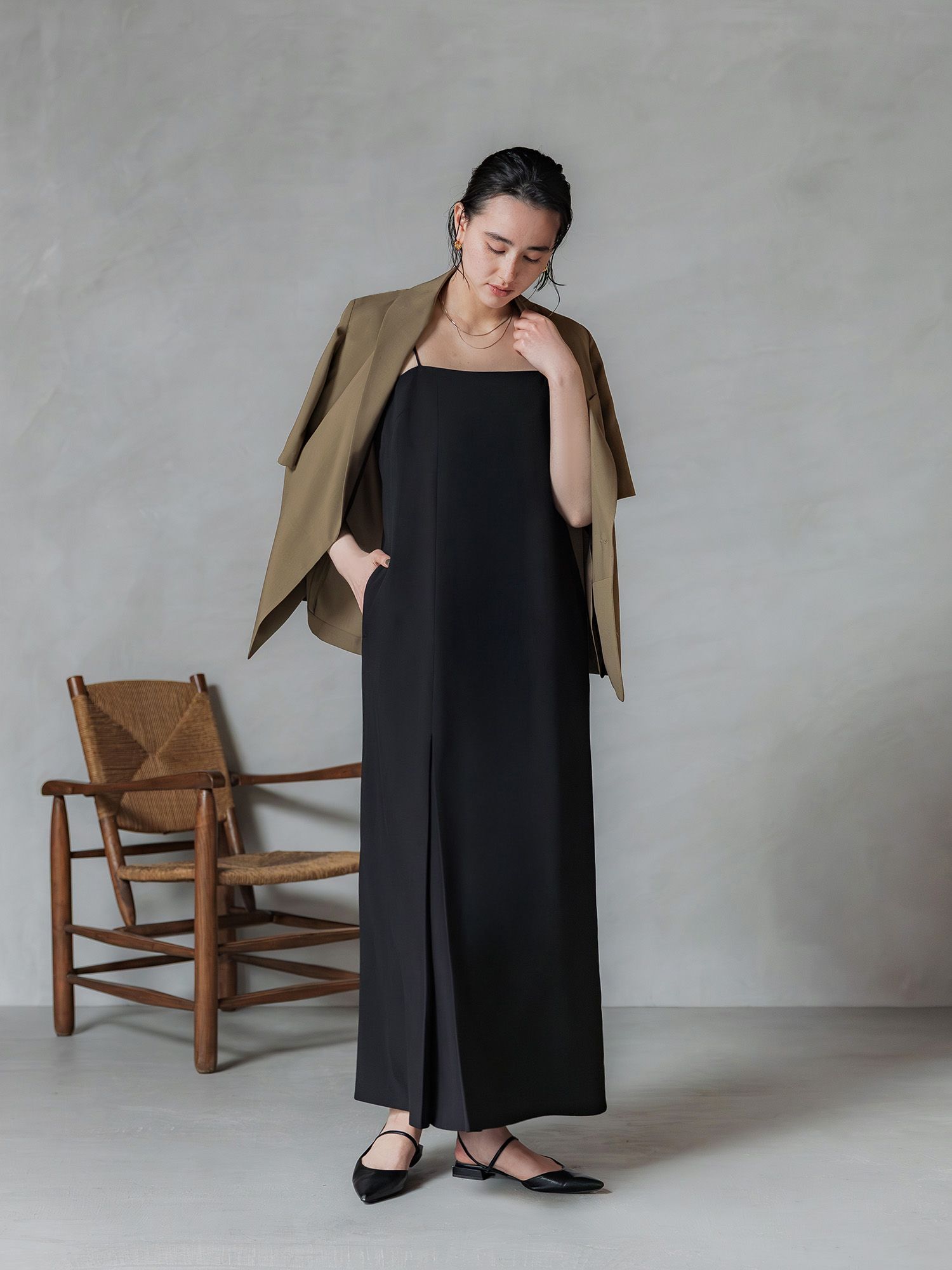 ボックスタックキャミワンピース